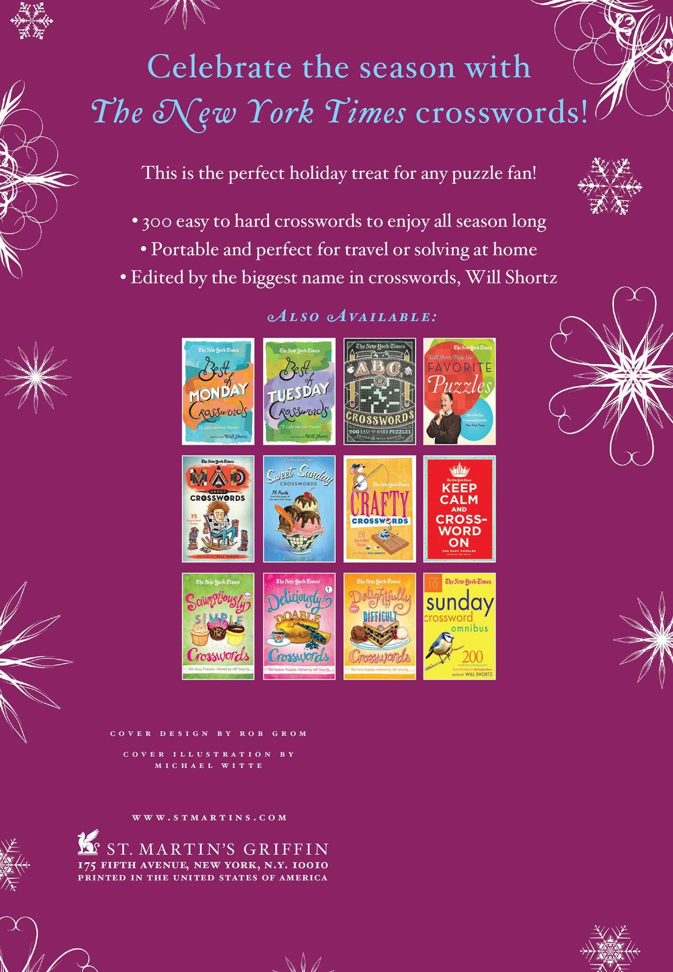 The New York Times Holiday Crosswords: 300 Easy to Hard Puzzles