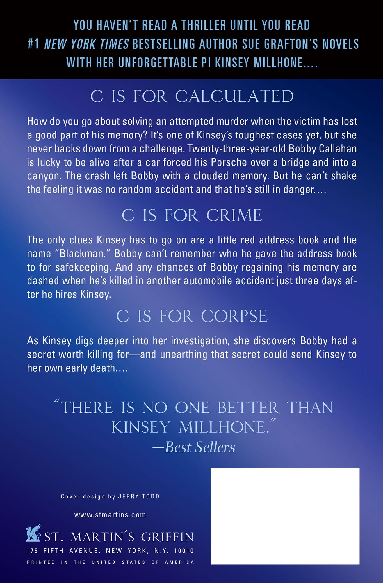 C Is for Corpse (Kinsey Millhone Series #3)