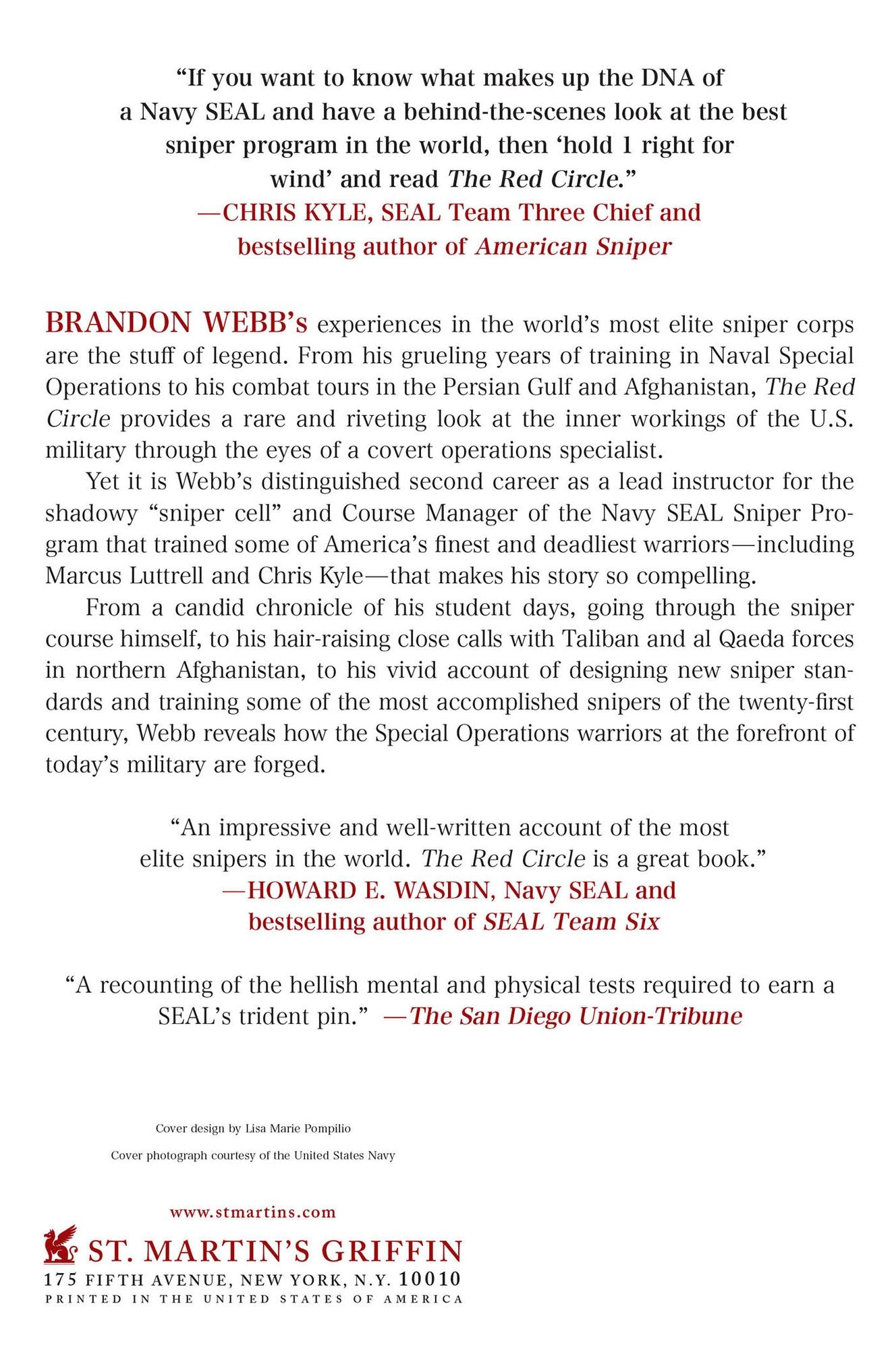 The Red Circle: My Life in the Navy SEAL Sniper Corps and How I Trained America's Deadliest Marksmen