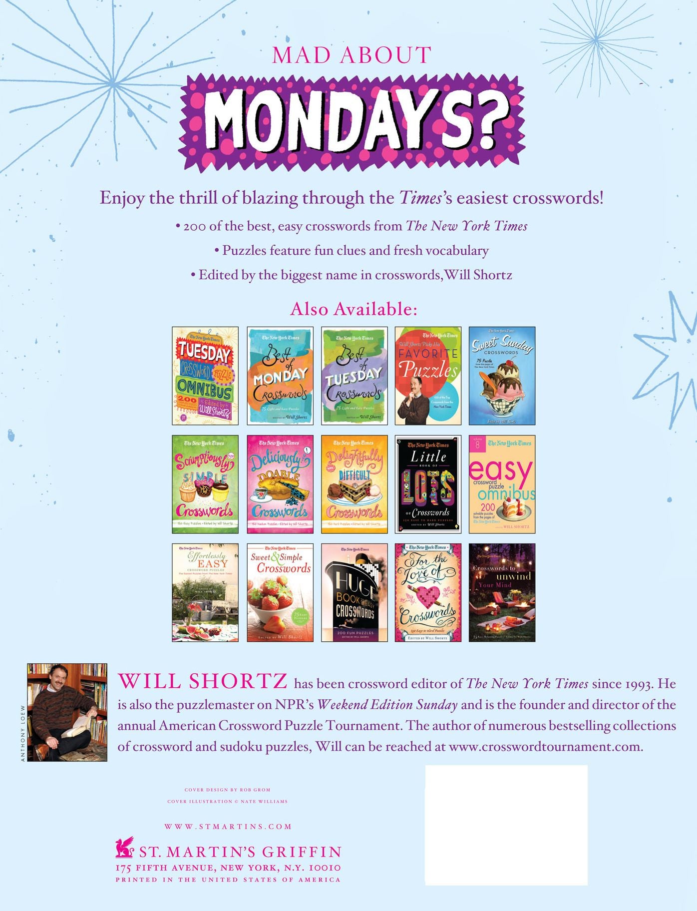The New York Times Monday Crossword Puzzle Omnibus: 200 Solvable Puzzles from the Pages of The New York Times