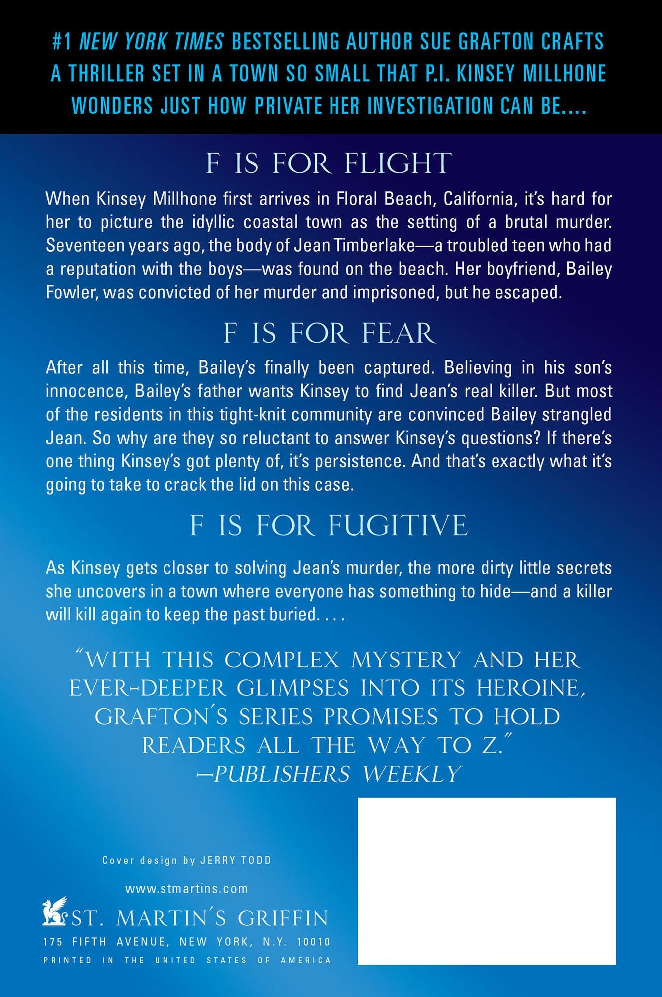 F Is for Fugitive (Kinsey Millhone Series #6)