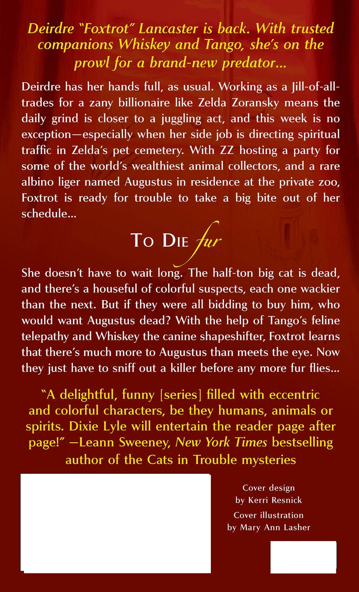 To Die Fur (Whiskey Tango Foxtrot Series #2)