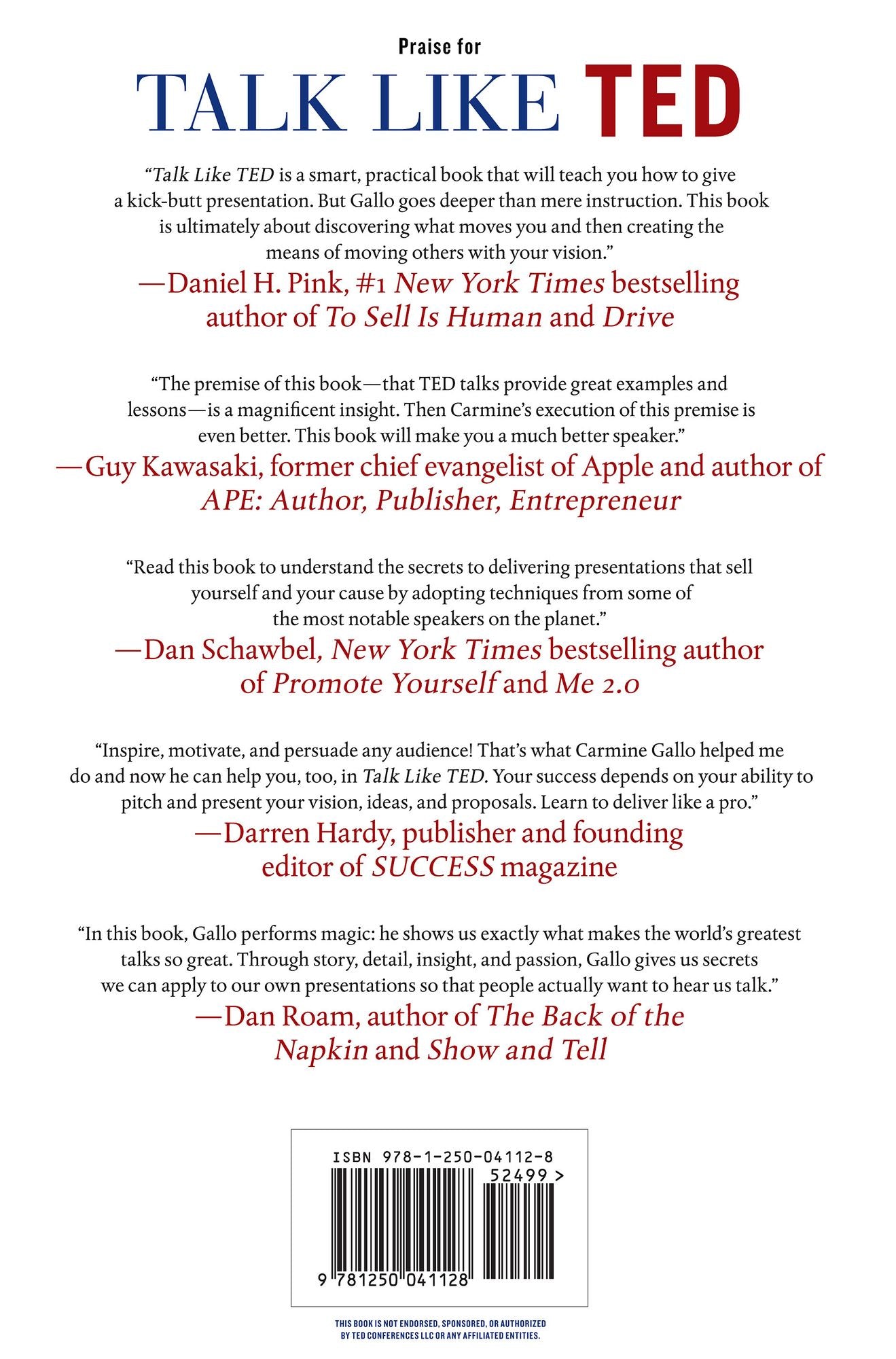 Talk Like TED: The 9 Public-Speaking Secrets of the World's Top Minds