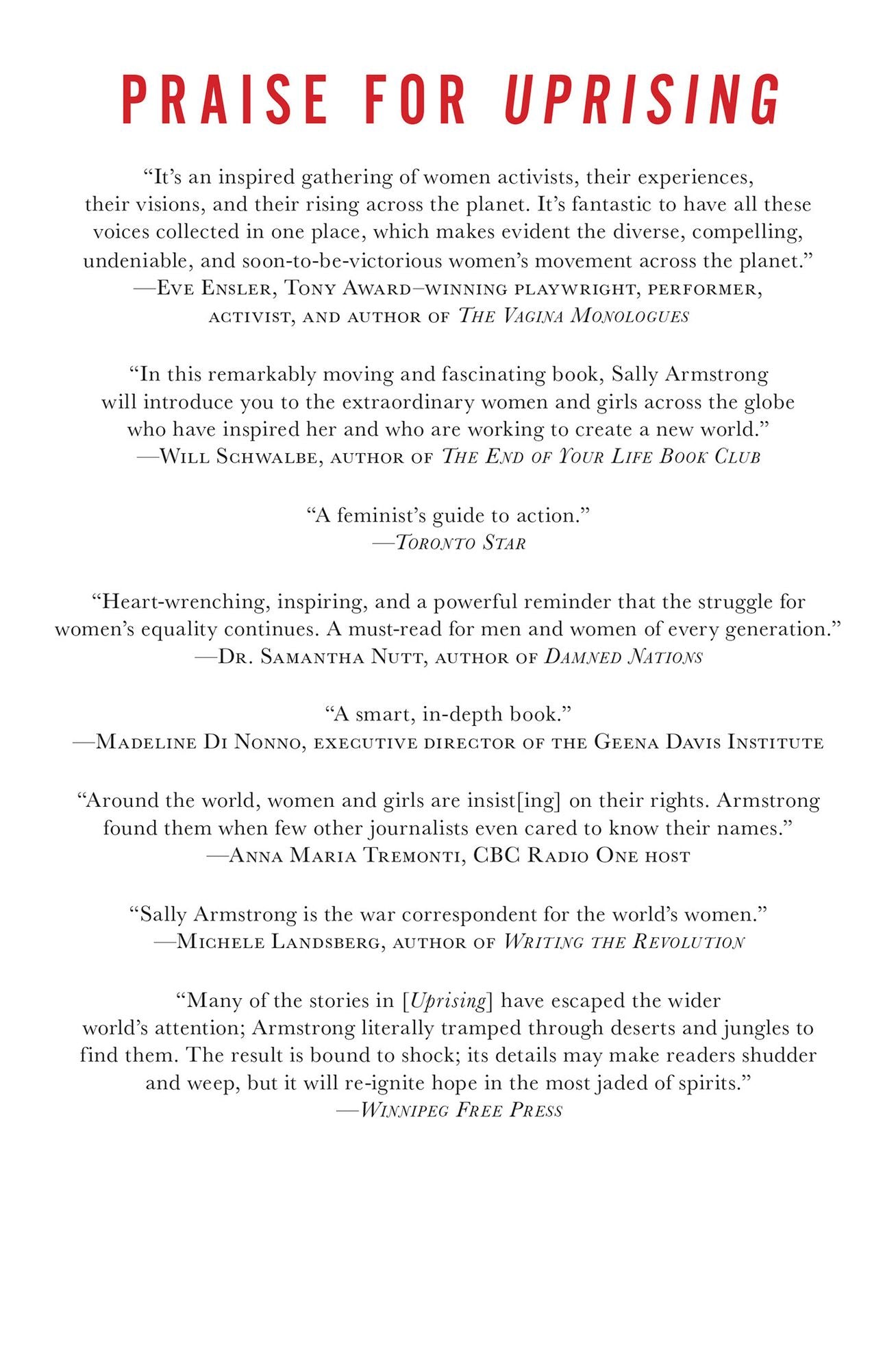 Uprising: A New Age Is Dawning for Every Mother's Daughter