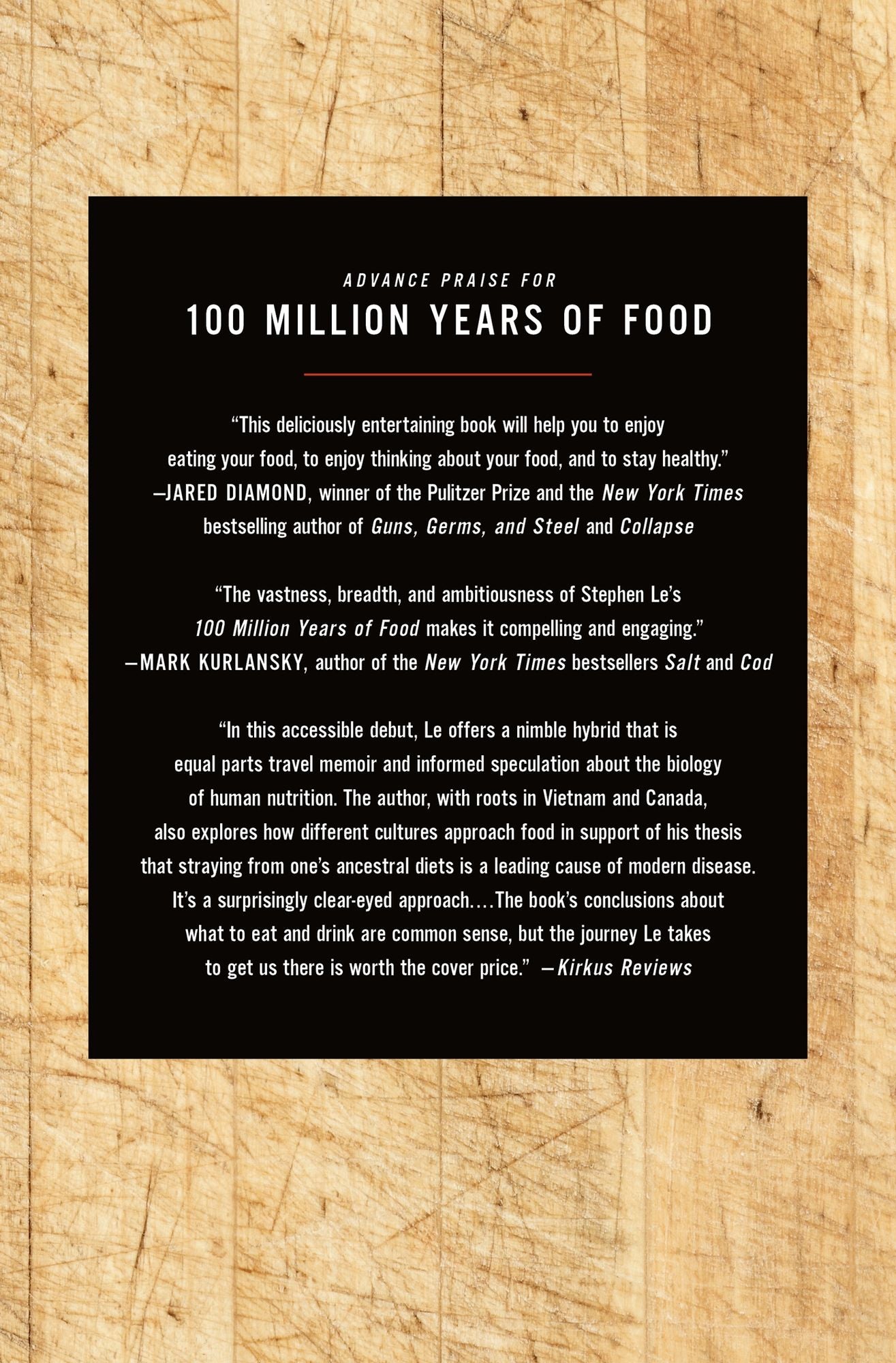 100 Million Years of Food