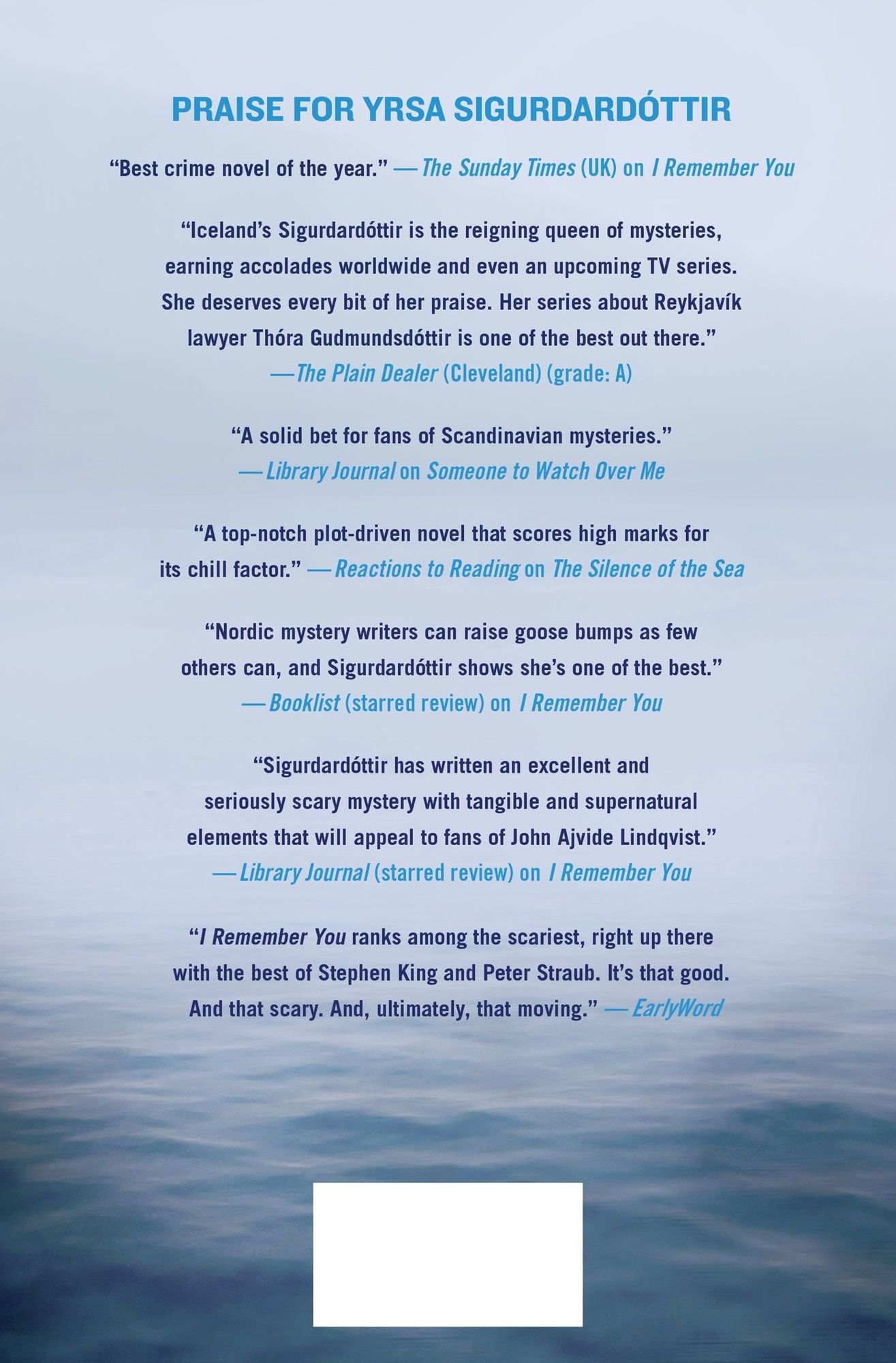 The Silence of the Sea: A Thriller