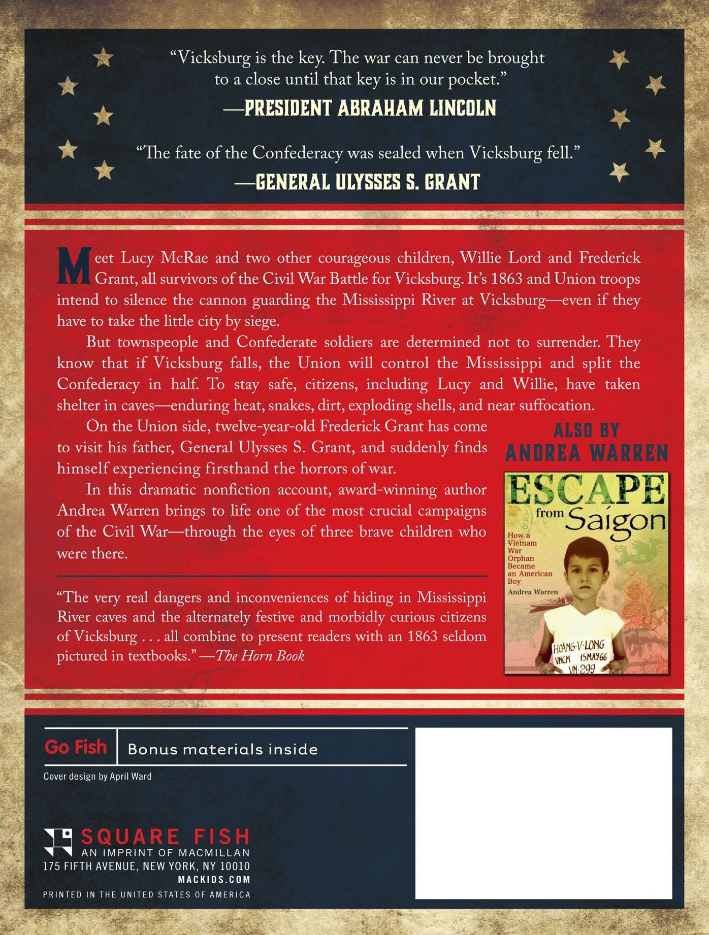 Under Siege!: Three Children at the Civil War Battle for Vicksburg