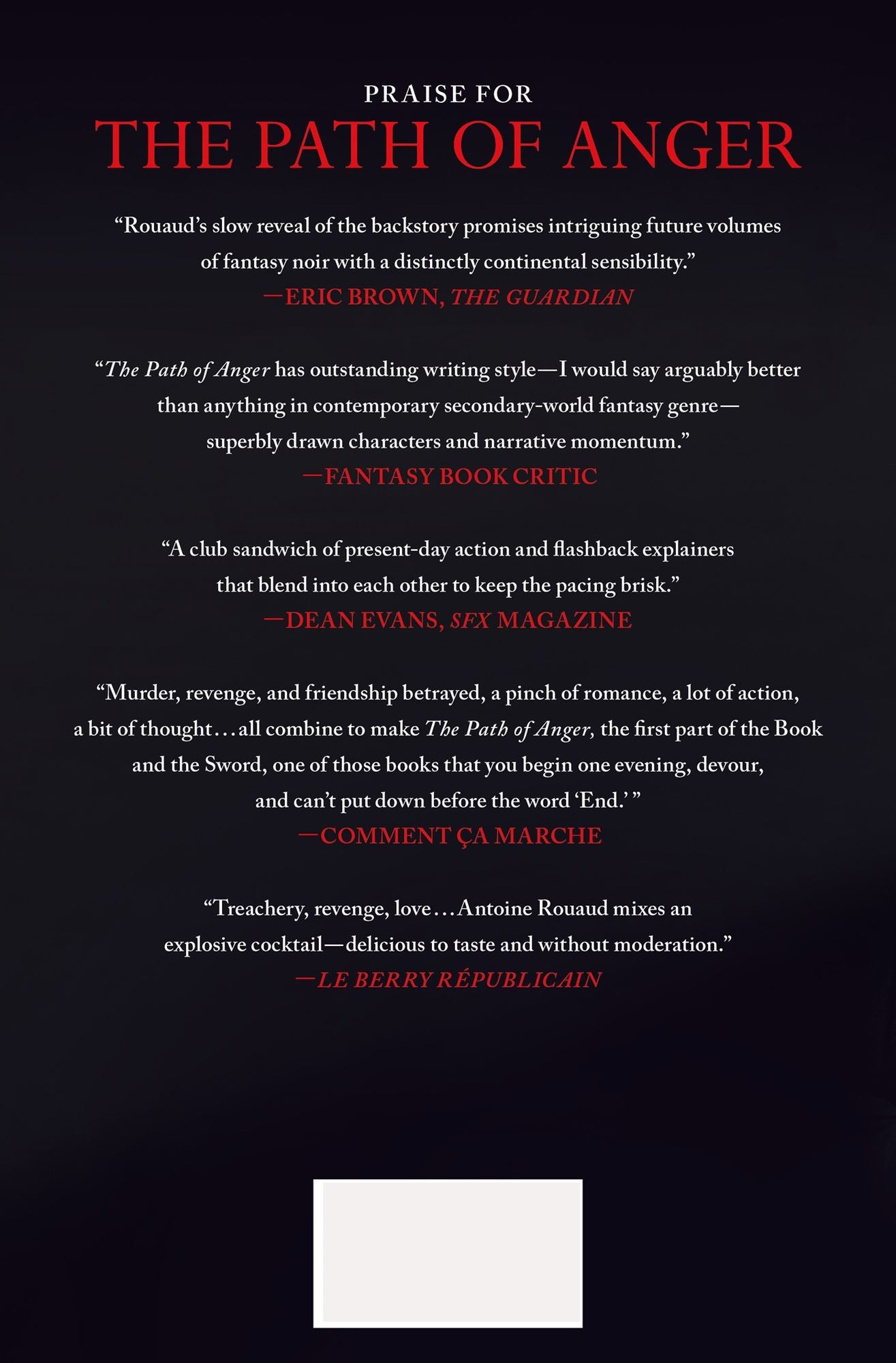 The Path of Anger: The Book and the Sword: 1