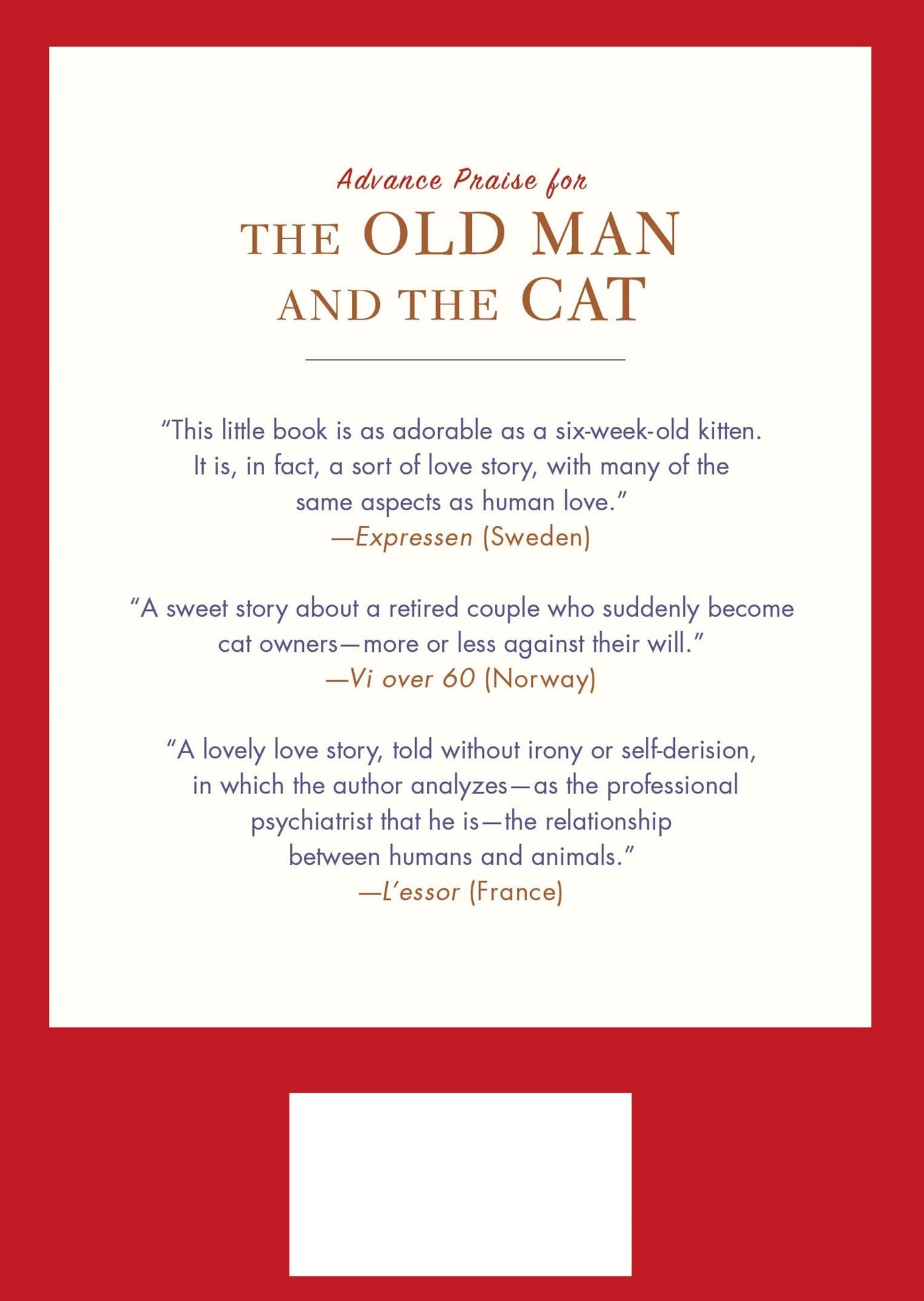 The Old Man and the Cat: A Love Story