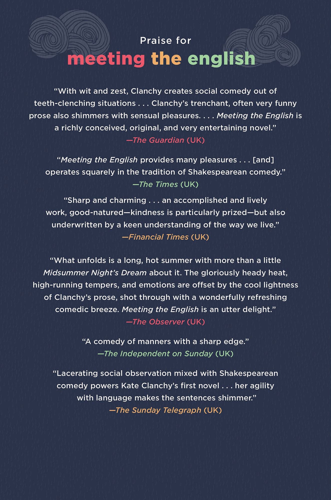 Meeting the English