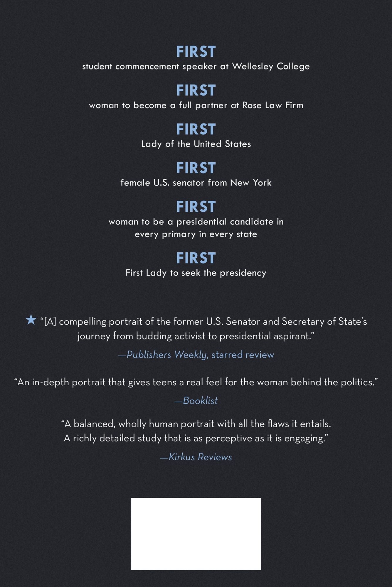 Hillary Rodham Clinton: A Woman Living History