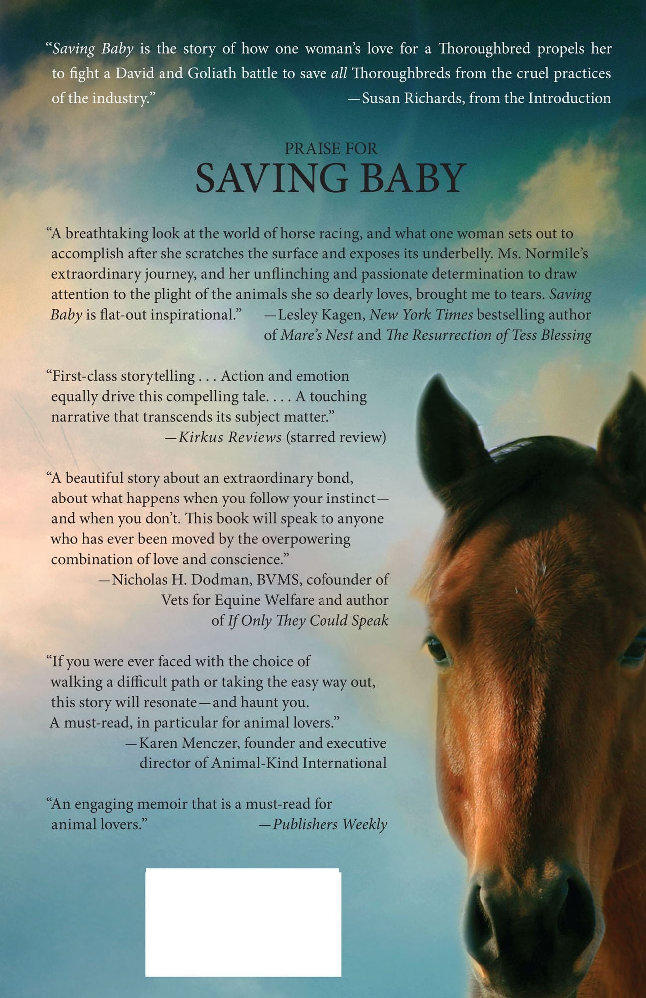 Saving Baby: How One Woman's Love for a Racehorse Led to Her Redemption
