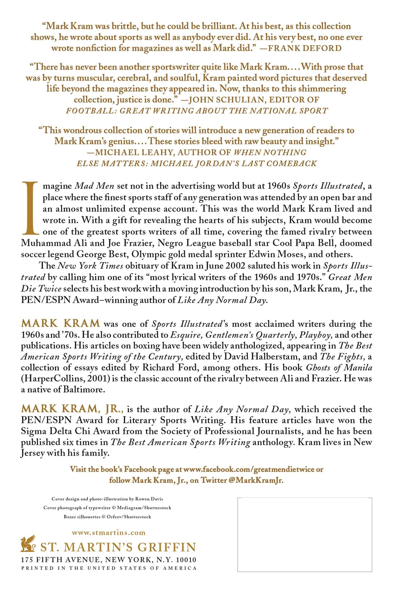 Great Men Die Twice: The Selected Works of Mark Kram