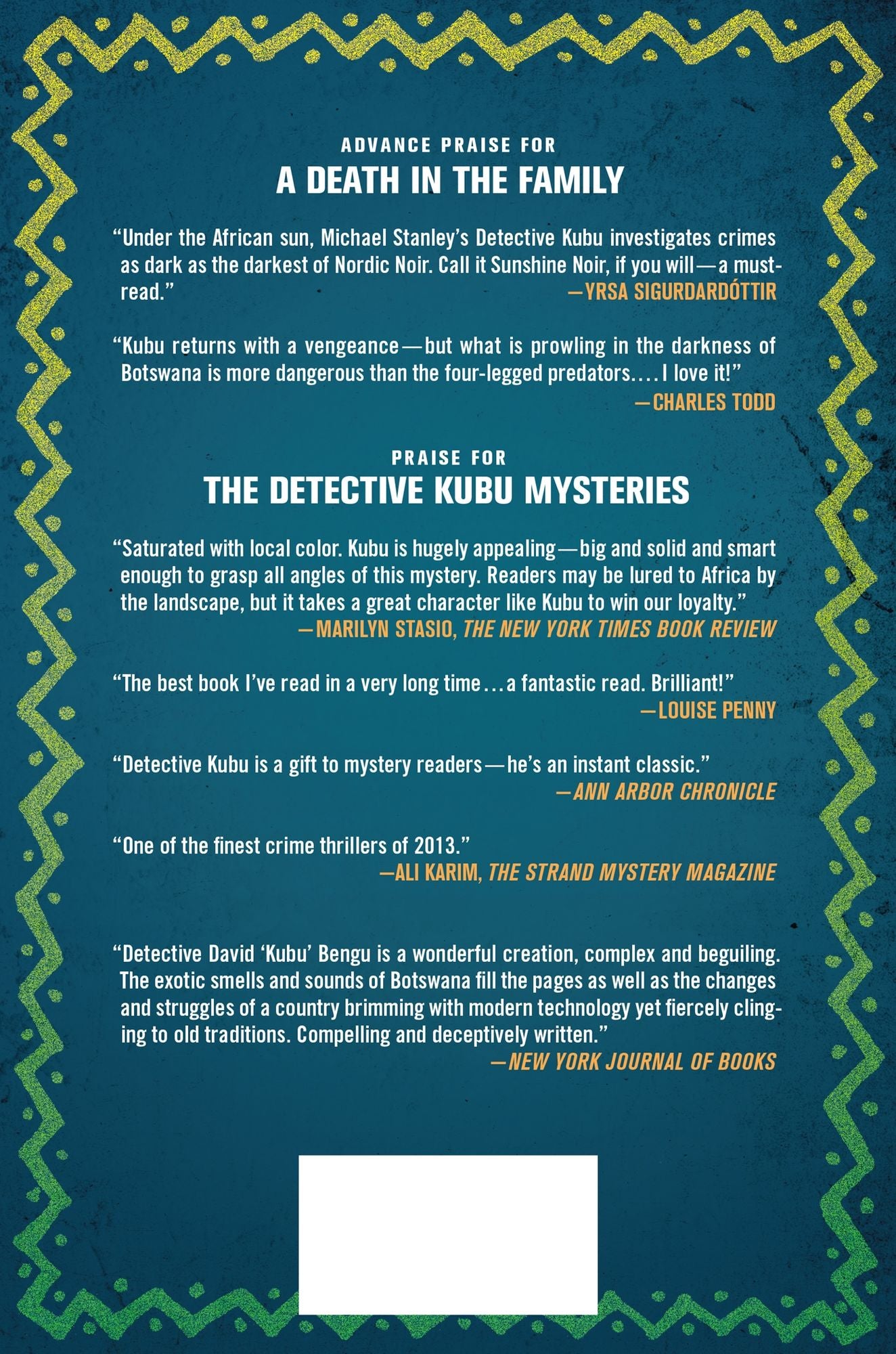 A Death in the Family: A Detective Kubu Mystery