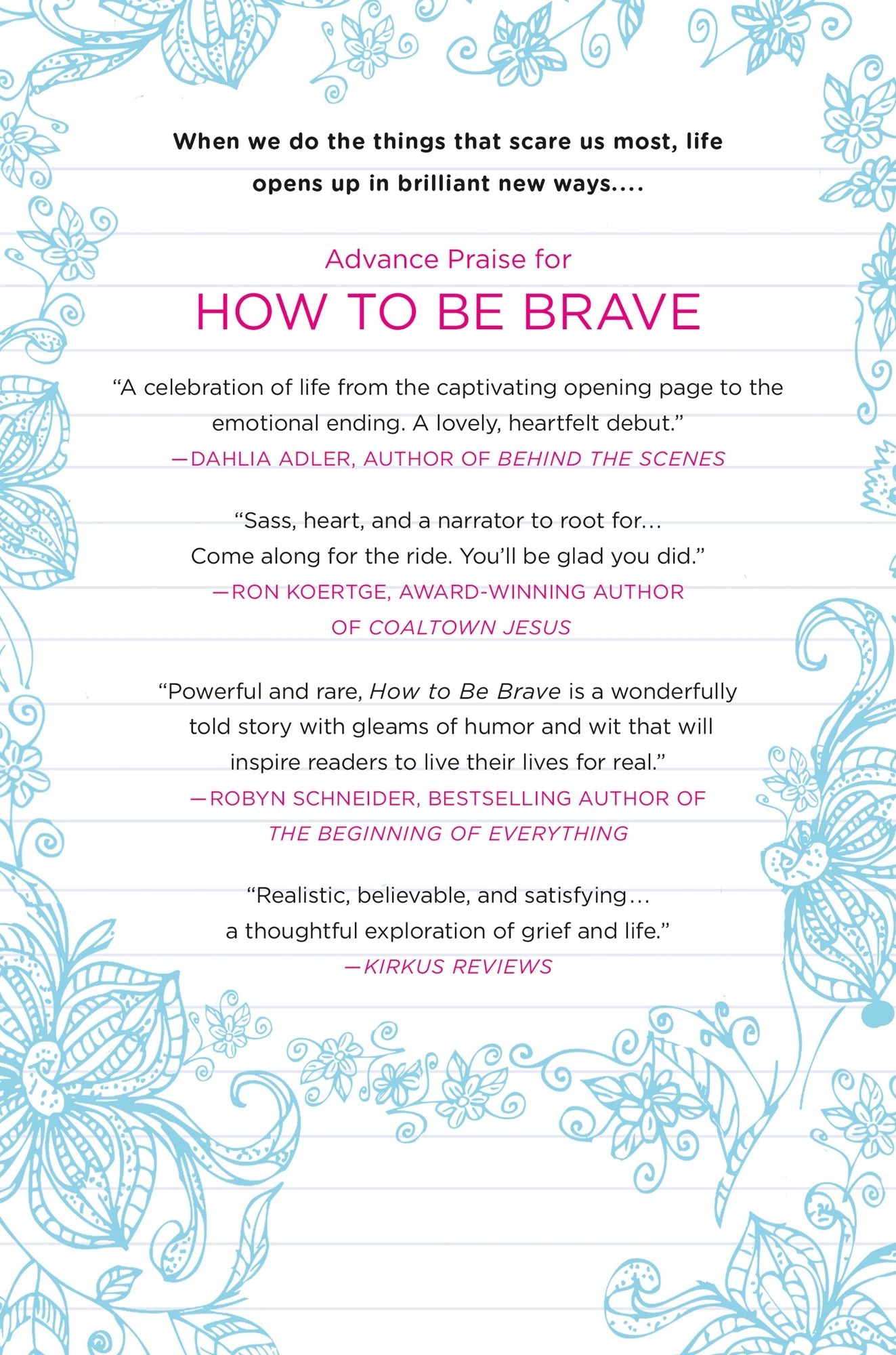How to Be Brave