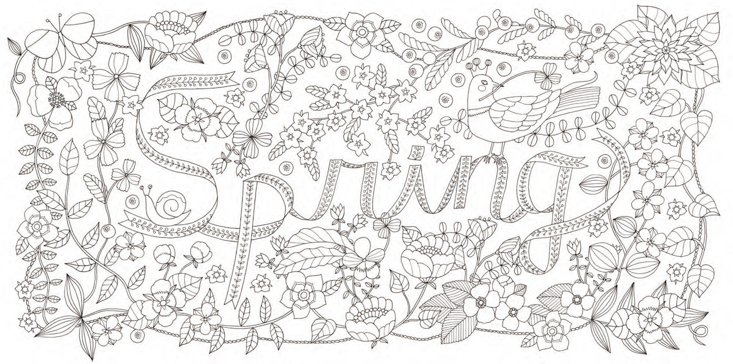 Four Seasons: A Coloring Book