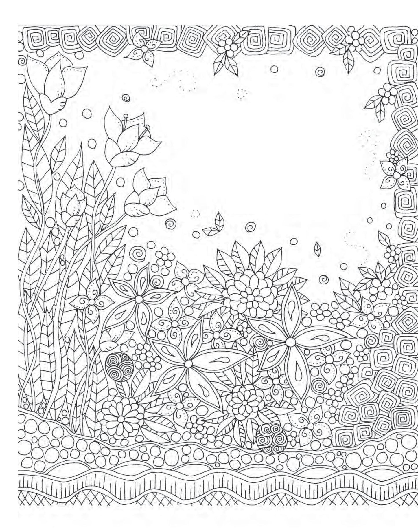 Zendoodle Coloring: Enchanting Gardens: Captivating Florals to Color and Display