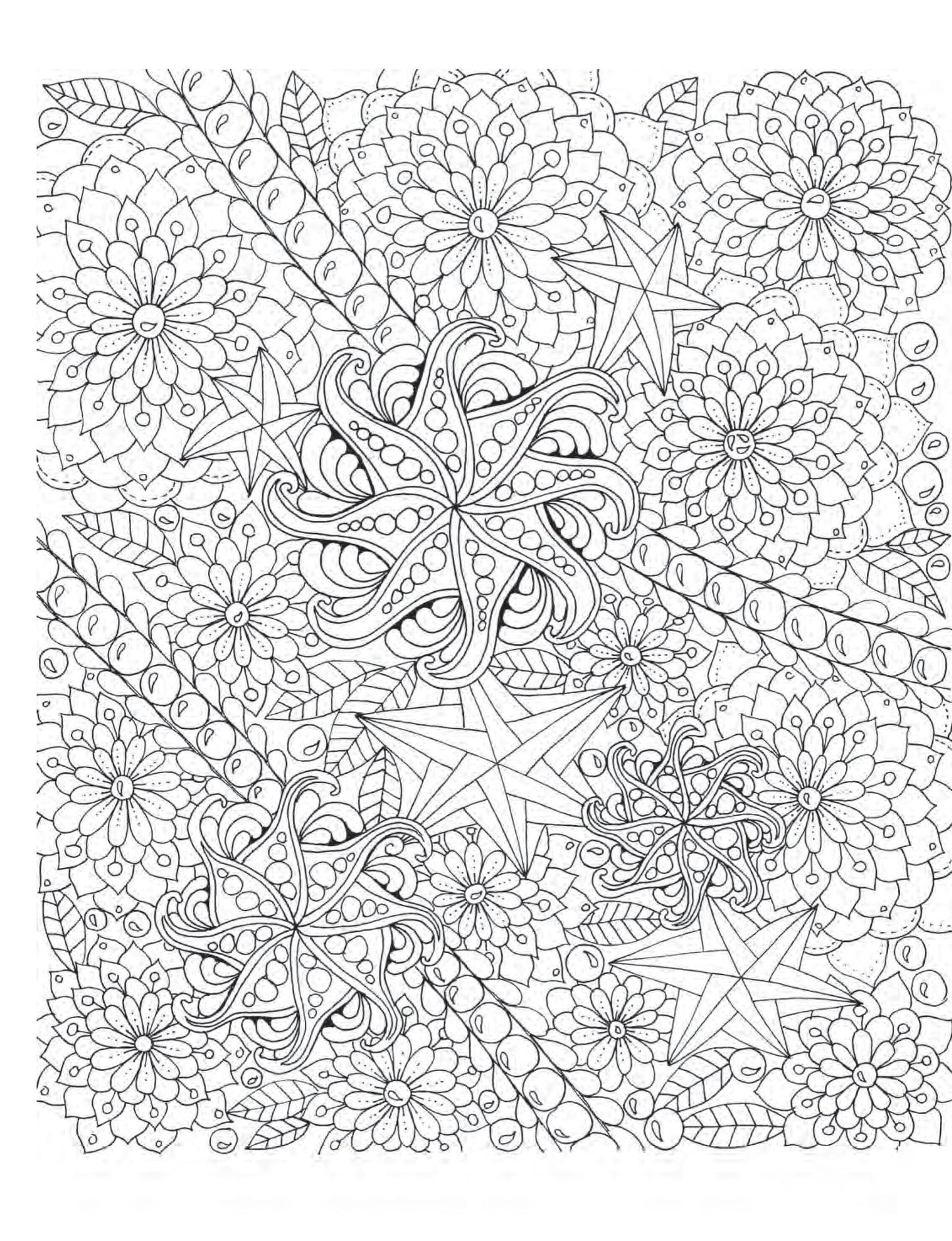 Zendoodle Coloring: Enchanting Gardens: Captivating Florals to Color and Display