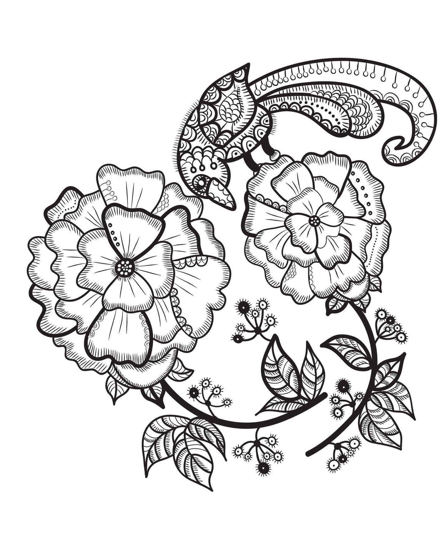 Zendoodle Coloring Presents Keep Calm and Color On: 75 Stress-Relieving Designs