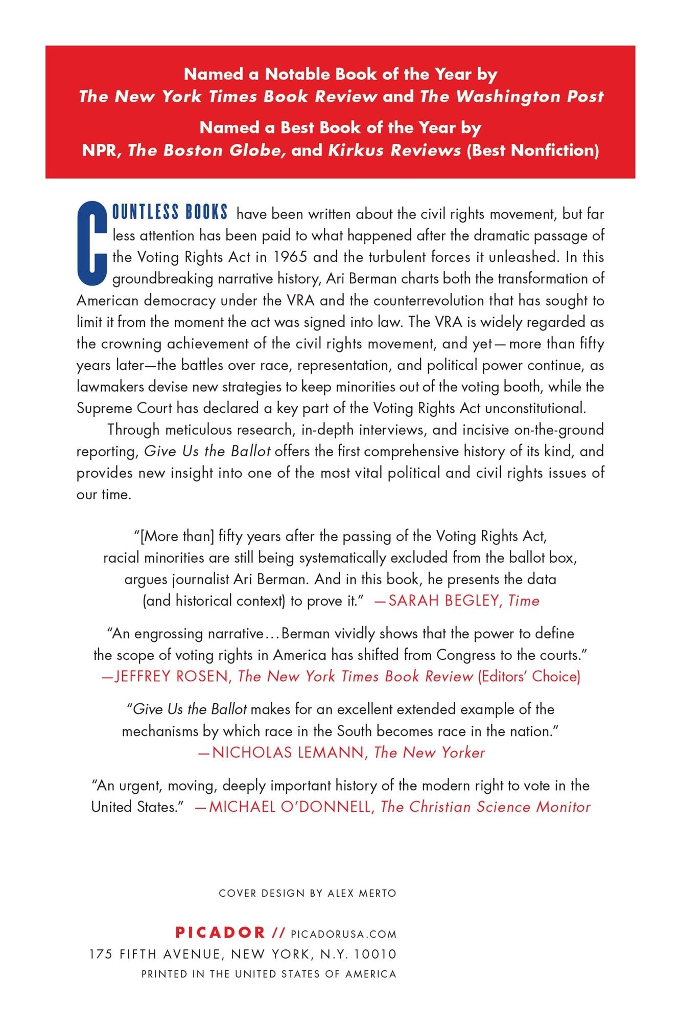 Give Us the Ballot: The Modern Struggle for Voting Rights in America