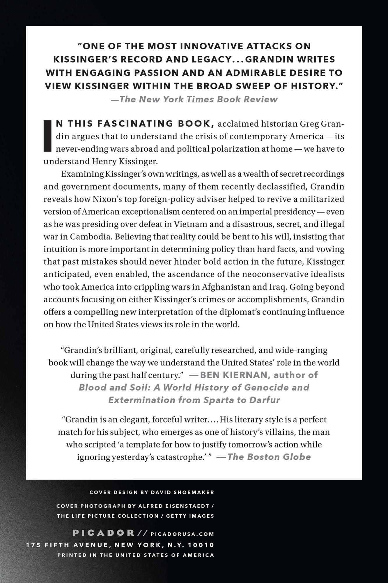 Kissinger's Shadow: The Long Reach of America's Most Controversial Statesman