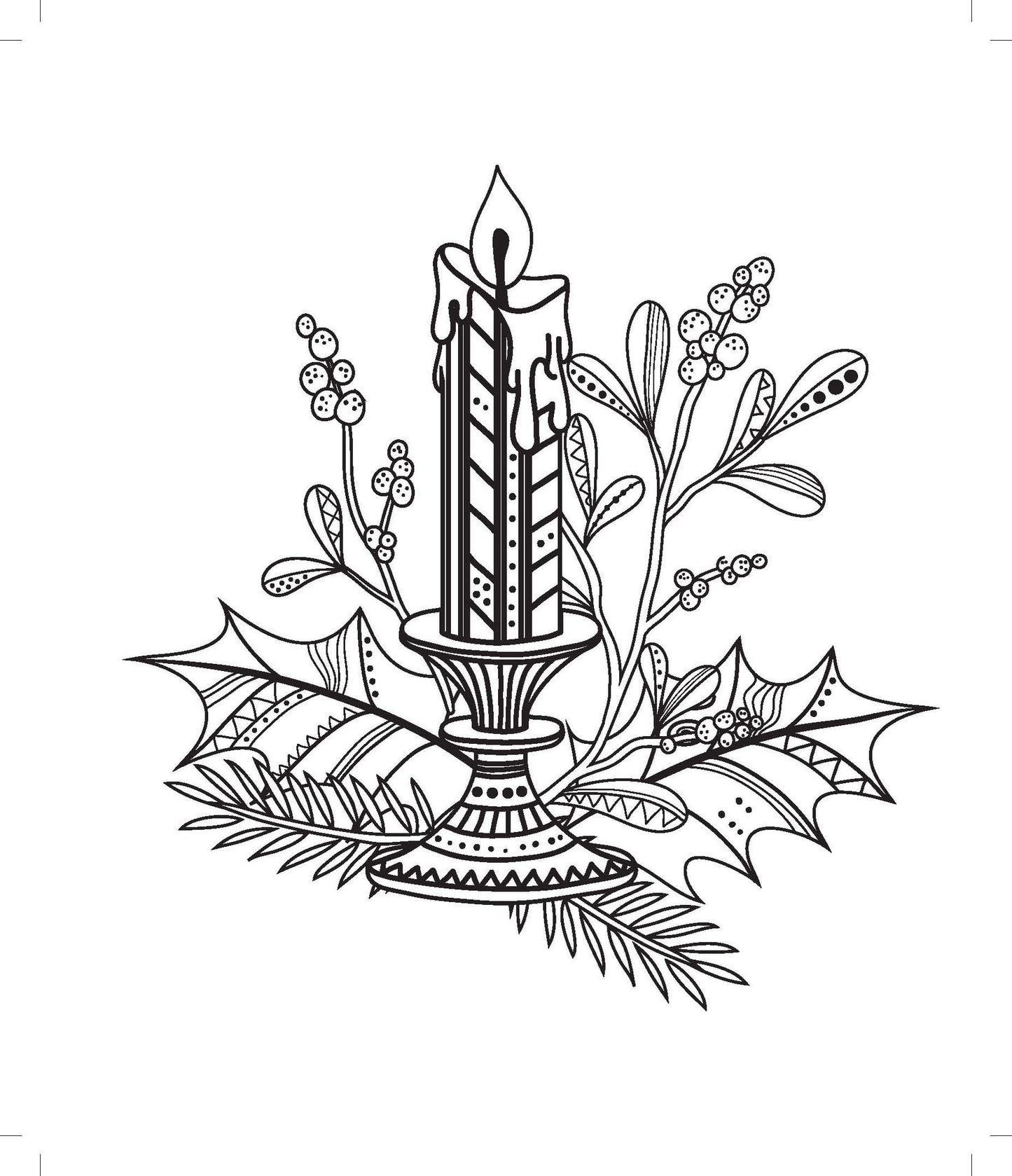 Zendoodle Coloring Presents Keep Merry and Color On