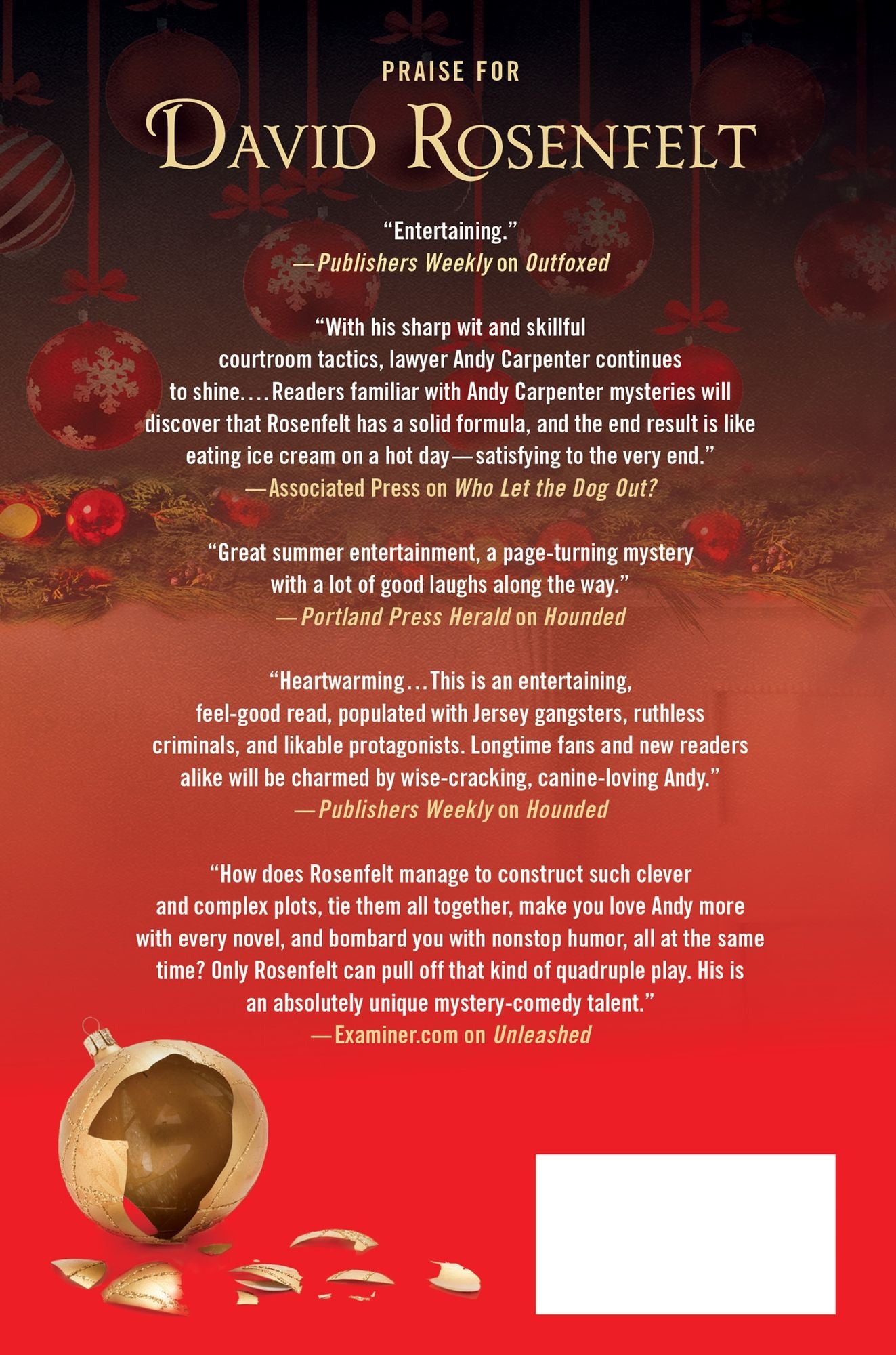 The Twelve Dogs of Christmas (Andy Carpenter Series #15)