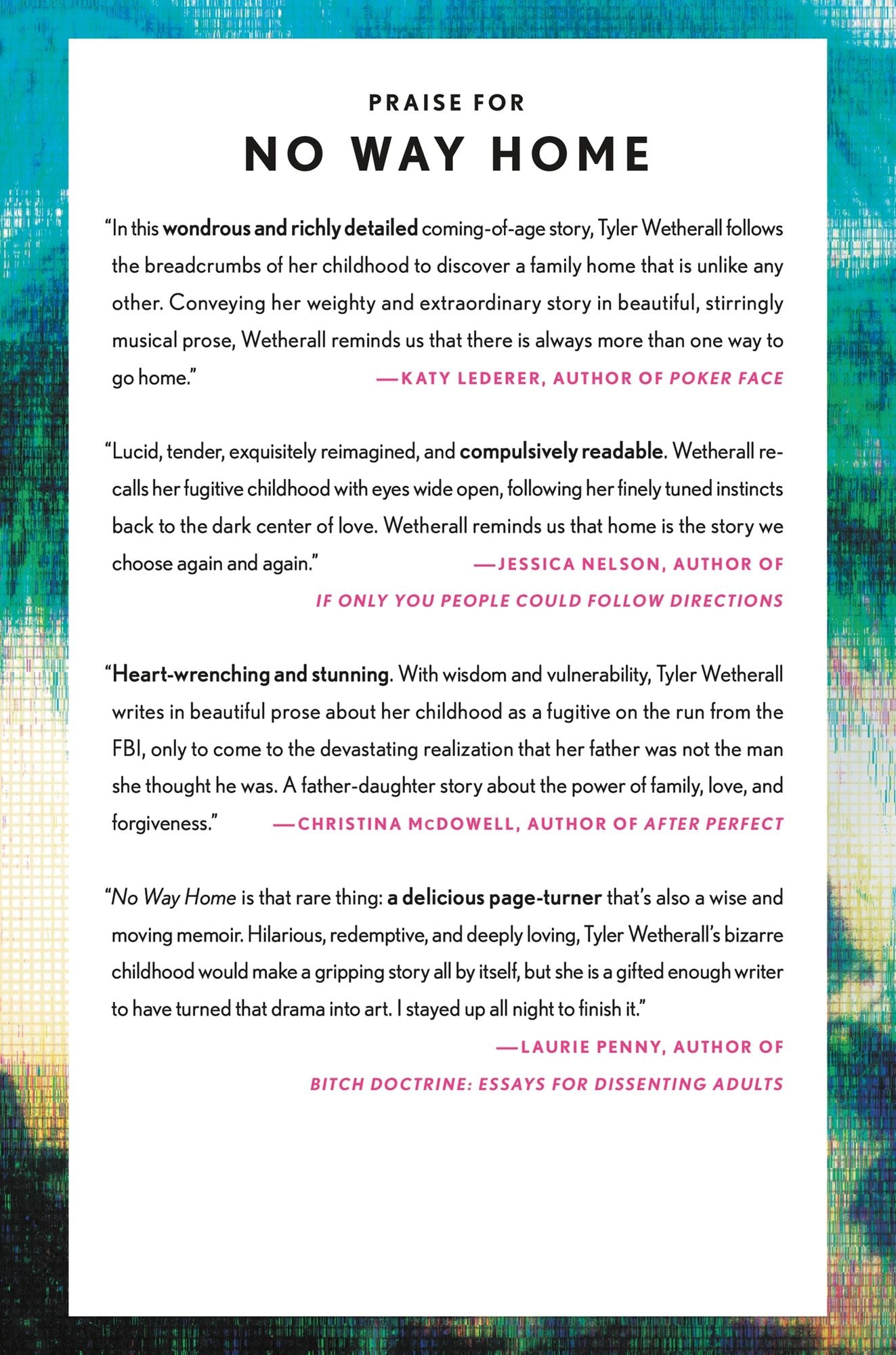 No Way Home: A Memoir of Life on the Run