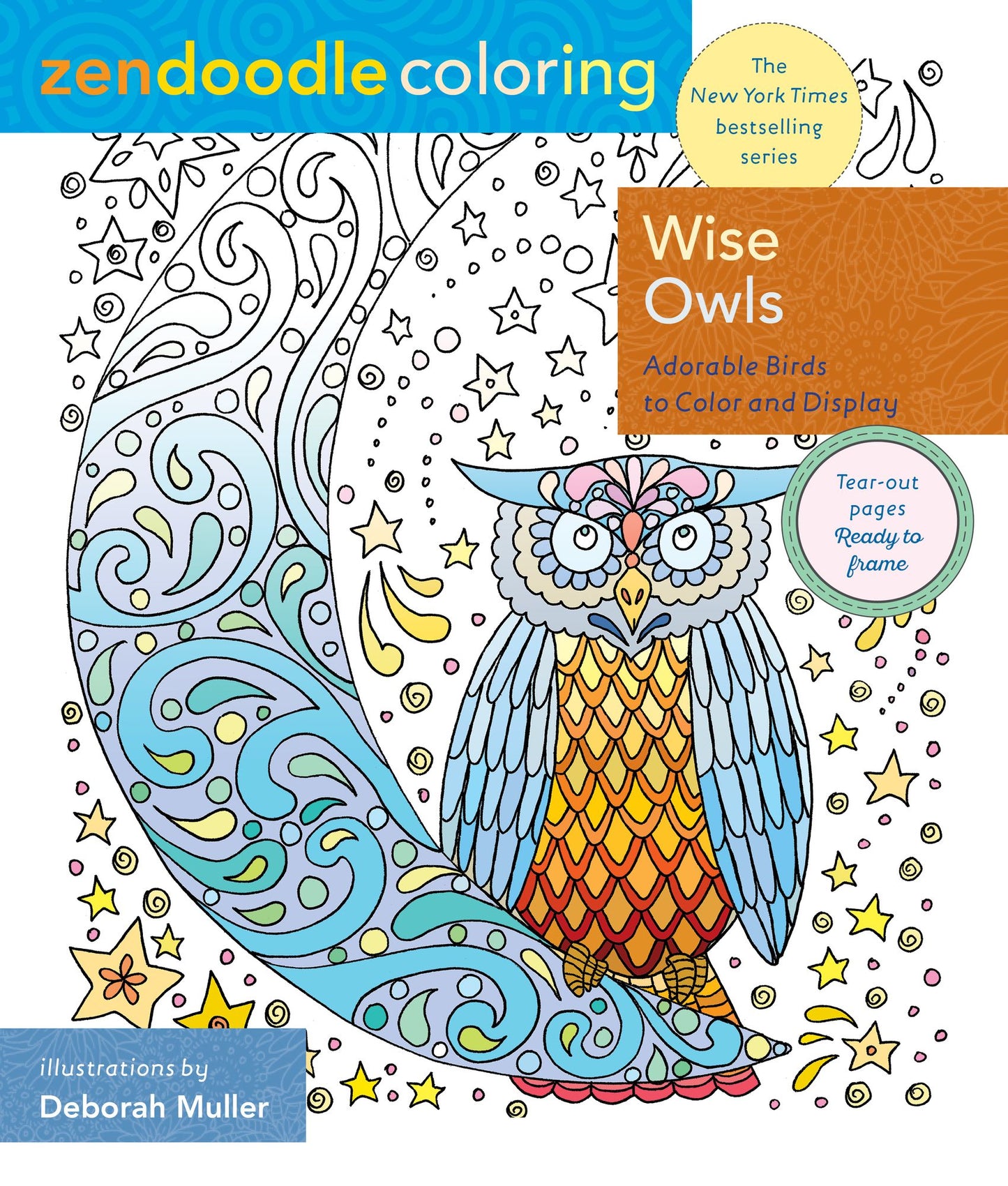 Zendoodle Coloring: Wise Owls: Adorable Birds to Color and Display