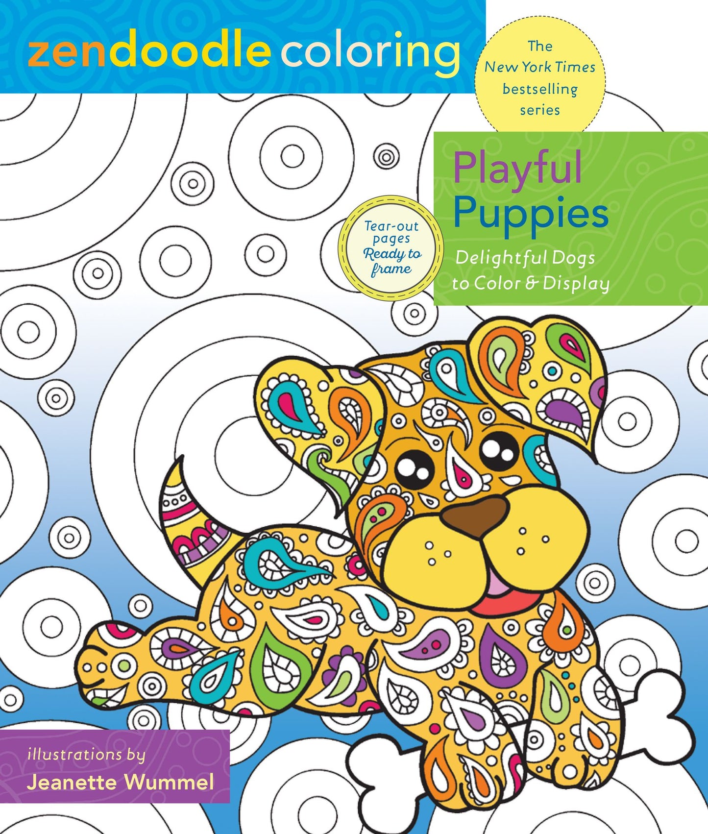 Zendoodle Coloring: Playful Puppies: Delightful Dogs to Color and Display