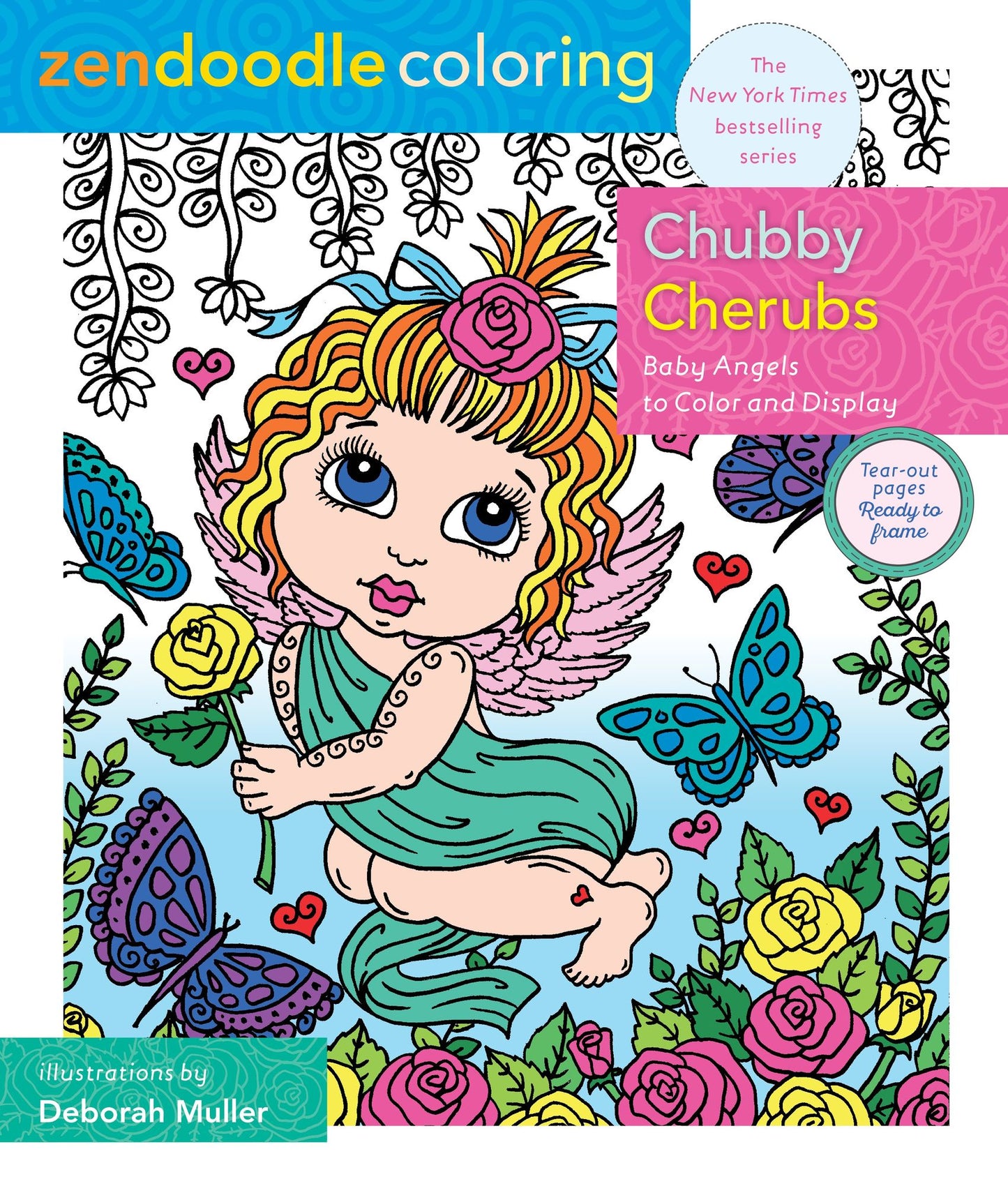 Zendoodle Coloring: Chubby Cherubs: Baby Angels to Color and Display