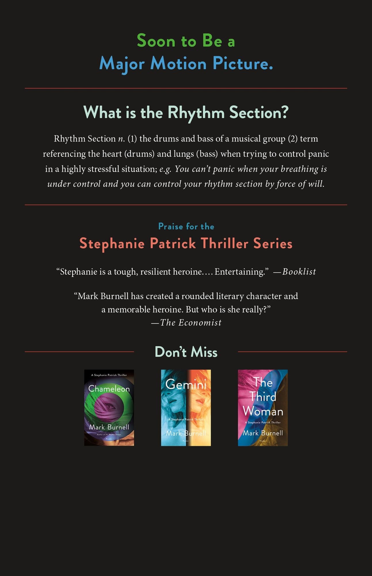 The Rhythm Section: A Stephanie Patrick Thriller