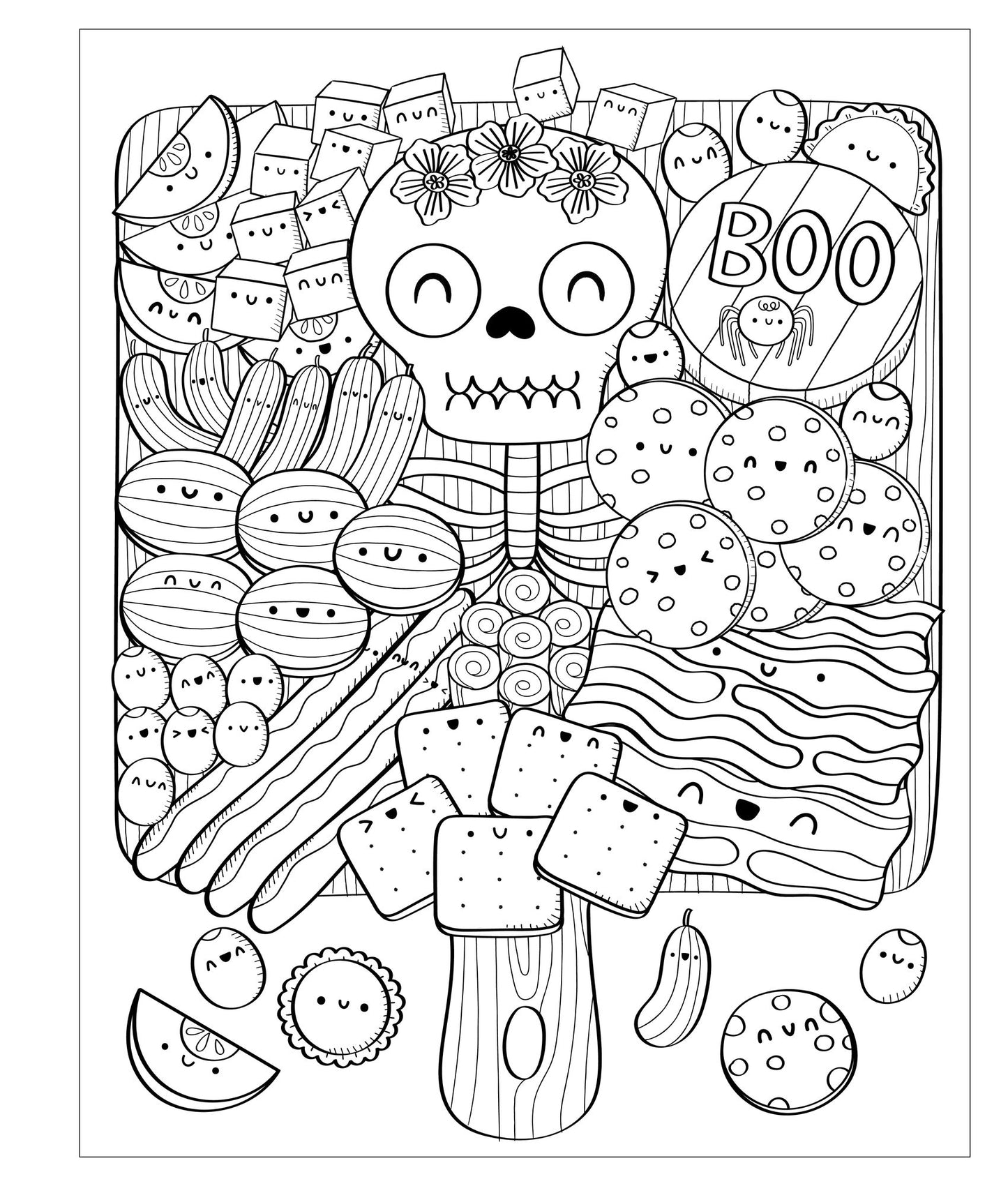 Mangatopia: Spoopy Fun: A Cute and Creepy Coloring Book of Anime and Manga