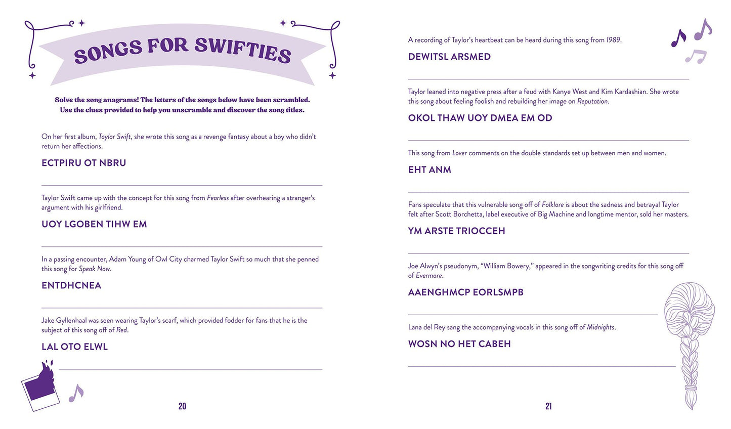 The Unofficial Taylor Swift Trivia Book: Everything You Need to Know About Taylor with Fun Quizzes and Activities to Test Your Knowledge!