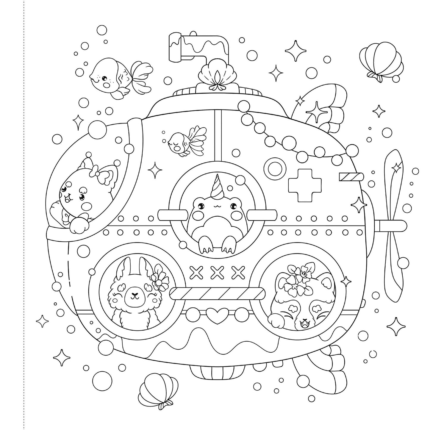 Manga Sparkle: Mermaid City: A Shimmery Sea of Anime & Manga Style Coloring Art