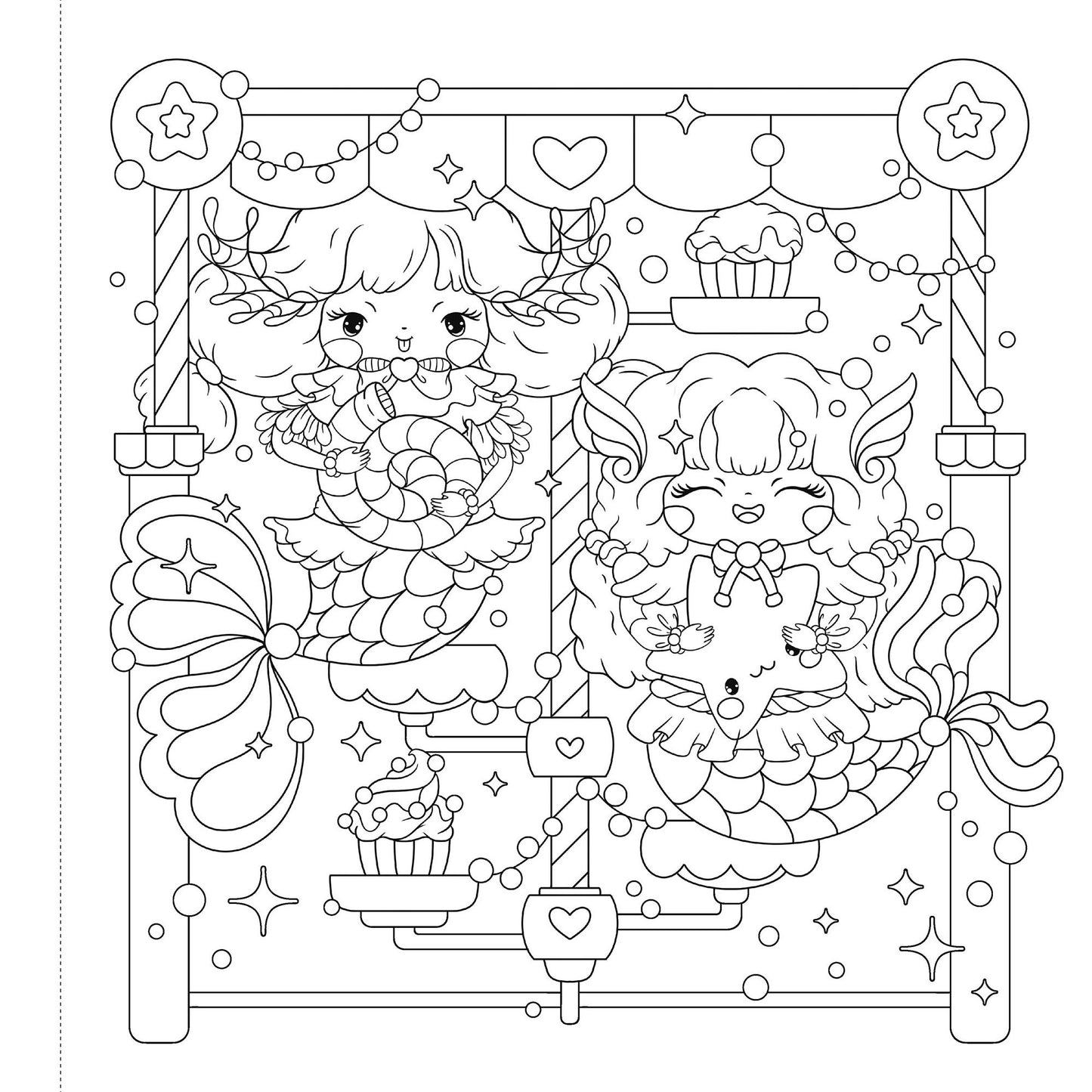 Manga Sparkle: Mermaid City: A Shimmery Sea of Anime & Manga Style Coloring Art