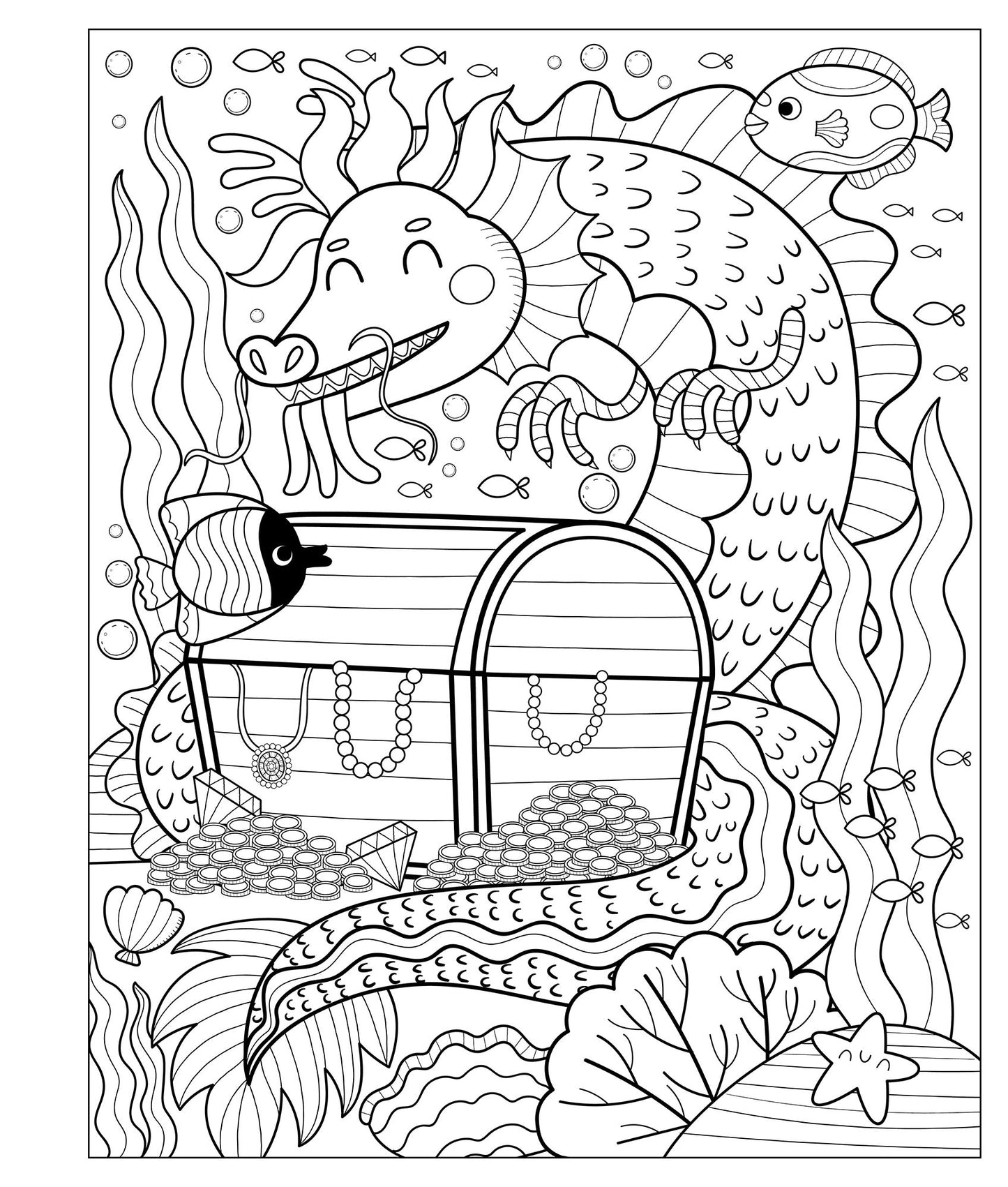 Mangatopia: Sea Creatures: An Underwater Coloring Book of Anime and Manga