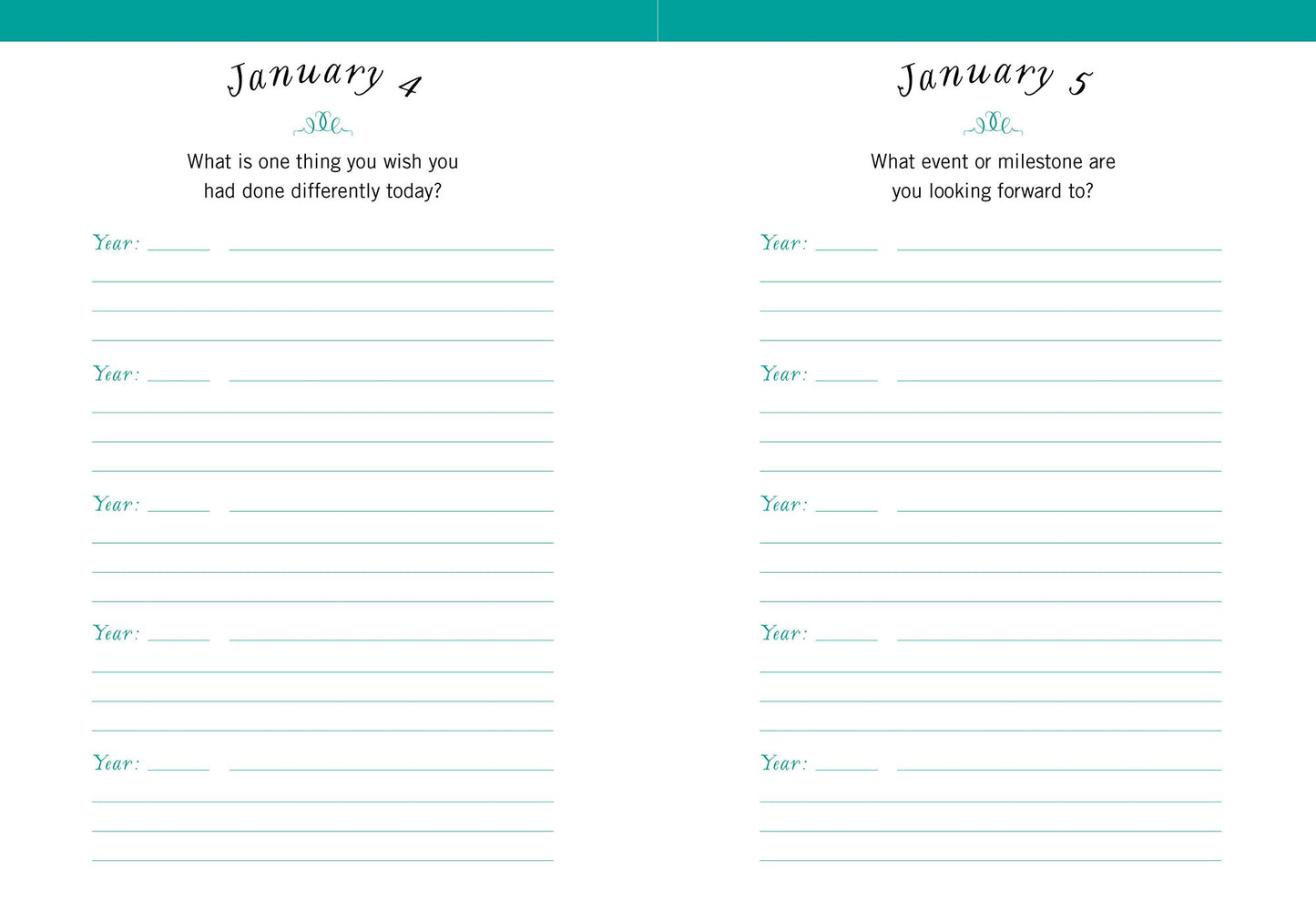 One Question a Day (Floral): A Five-Year Journal