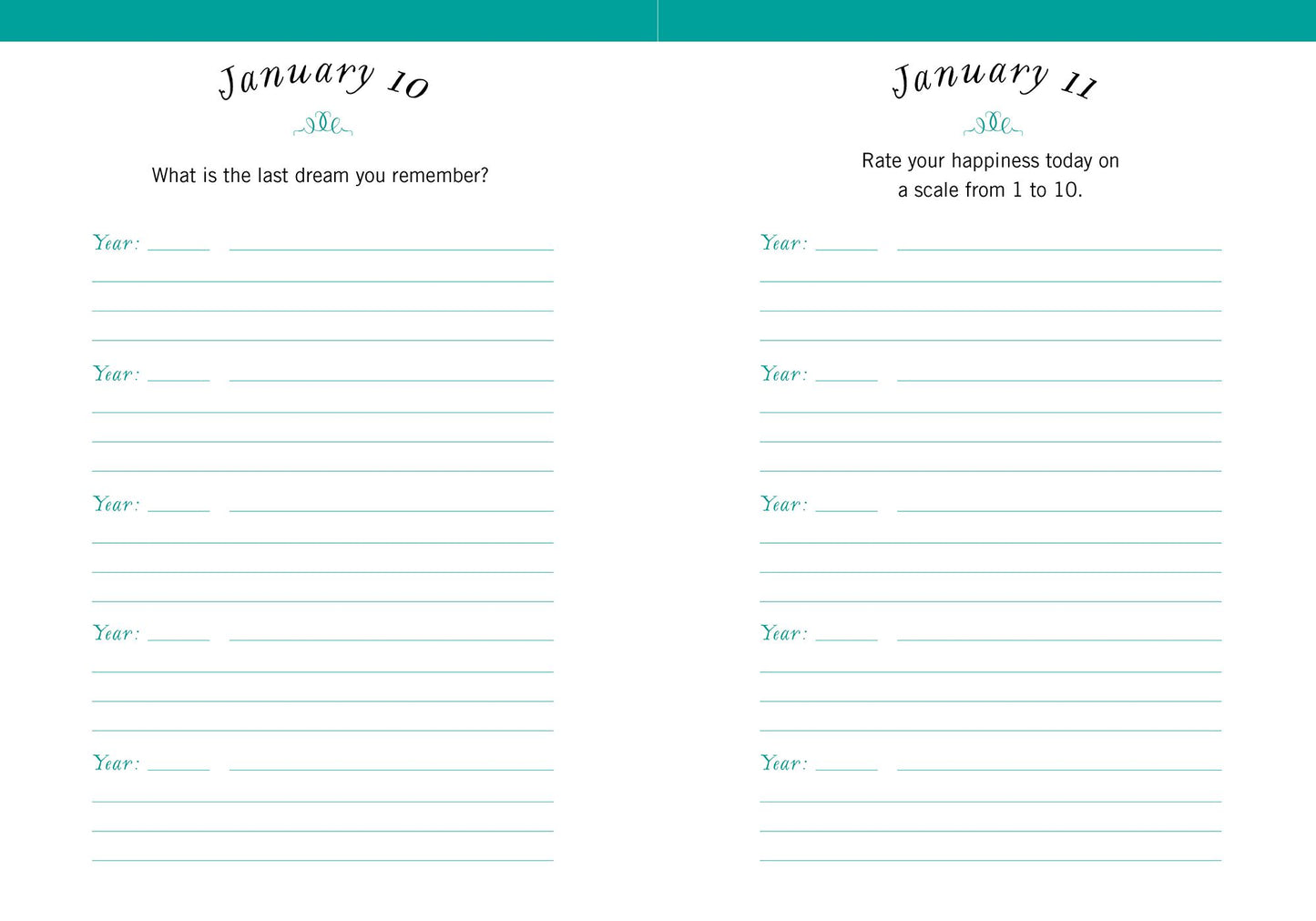 One Question a Day (Floral): A Five-Year Journal
