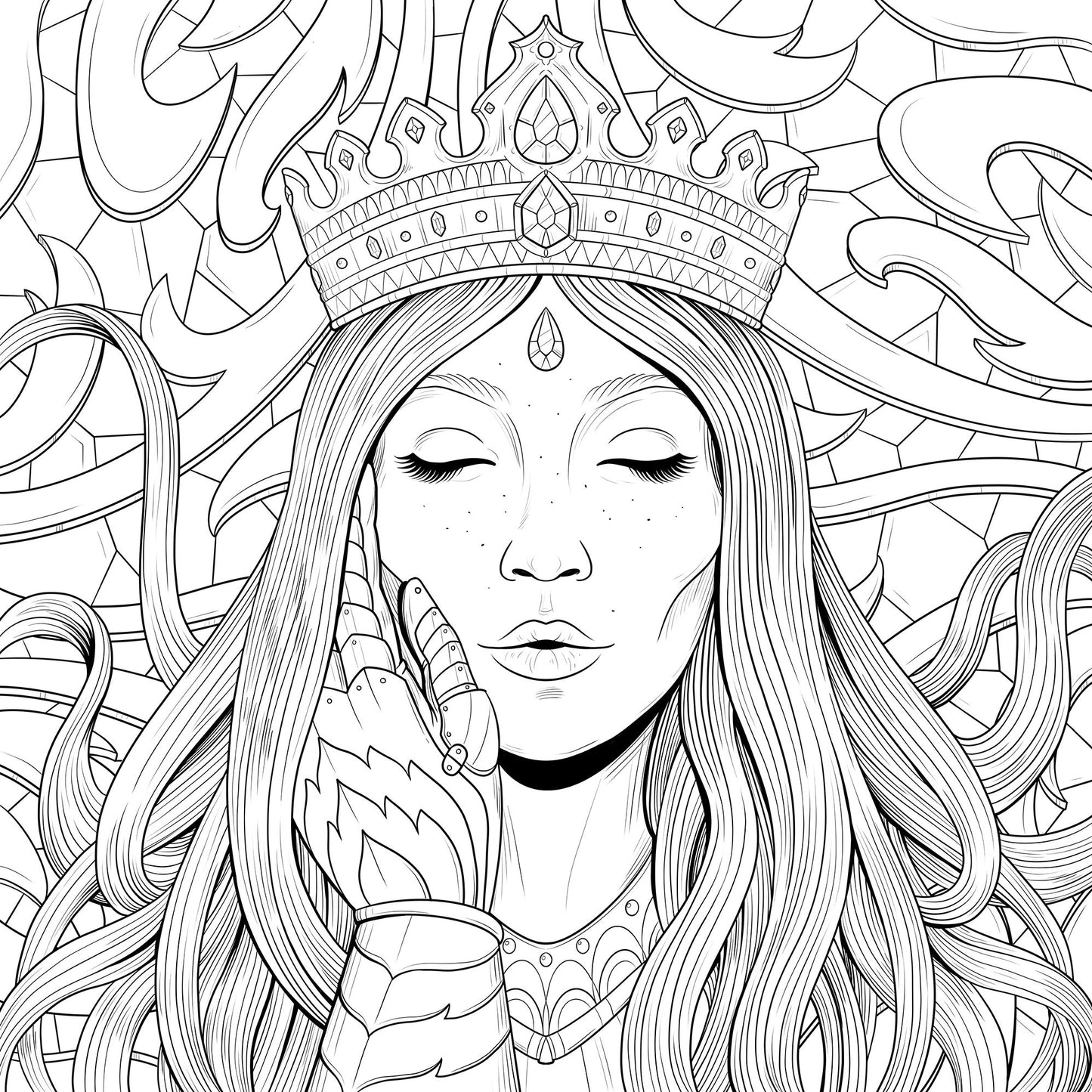 Mythographic Color and Discover: Romantasy: An Artist's Coloring Book of Fantasy Romance