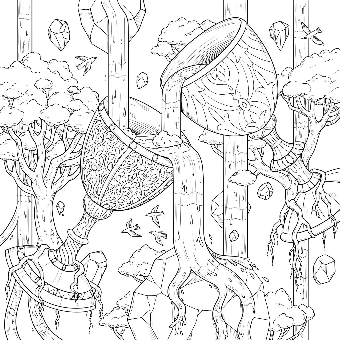 Mythographic Color and Discover: Enchanted Relics: An Artist's Coloring Book of Lost Antiquities