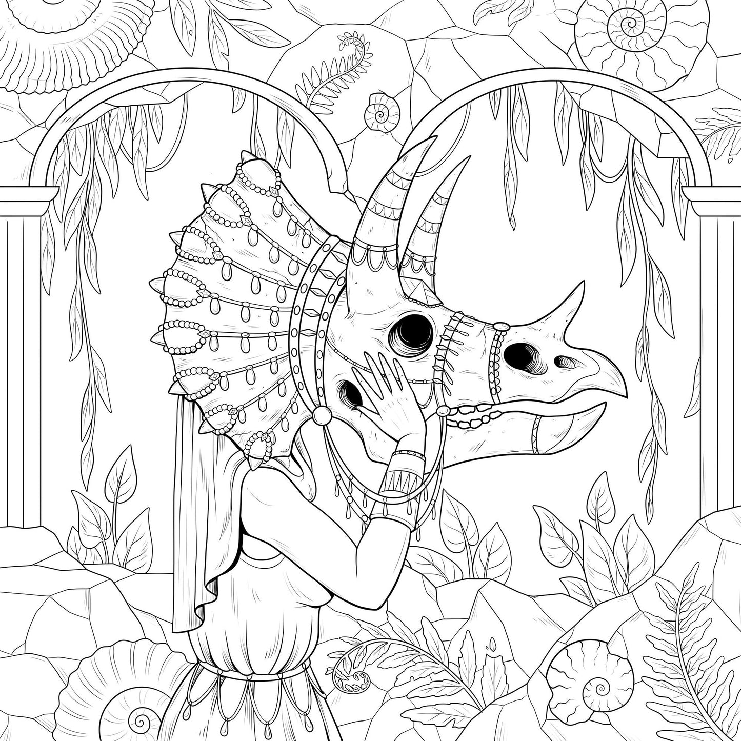 Mythographic Color and Discover: Enchanted Relics: An Artist's Coloring Book of Lost Antiquities