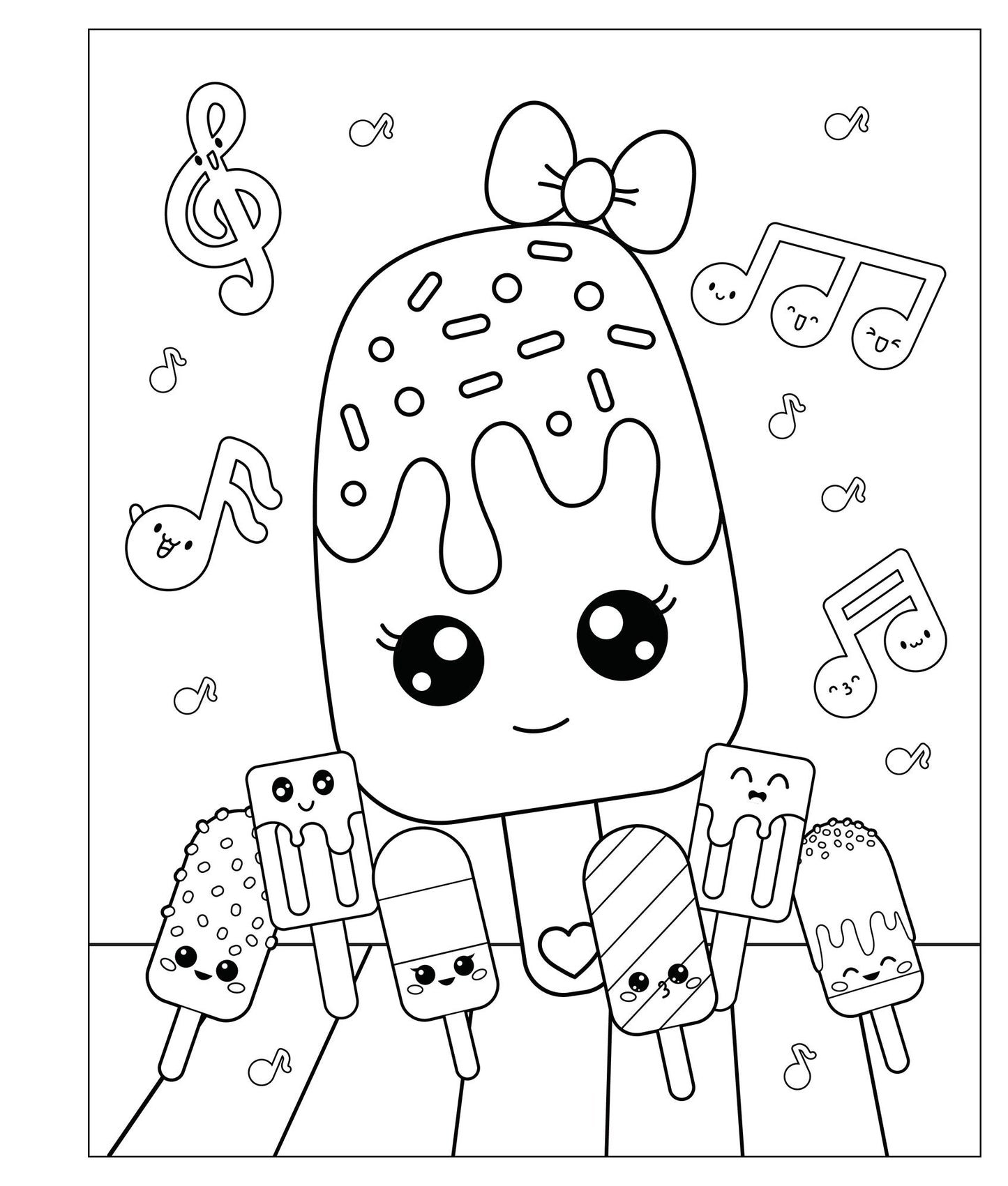 Mangatopia: Puppies and Popsicles: A Playfully Sweet Coloring Book of Anime and Manga
