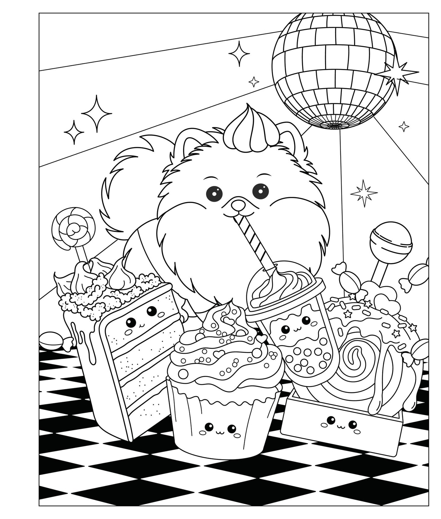 Mangatopia: Puppies and Popsicles: A Playfully Sweet Coloring Book of Anime and Manga