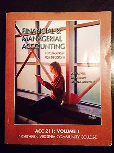 Financial and Manag. Accounting, Volume 1 (Custom)