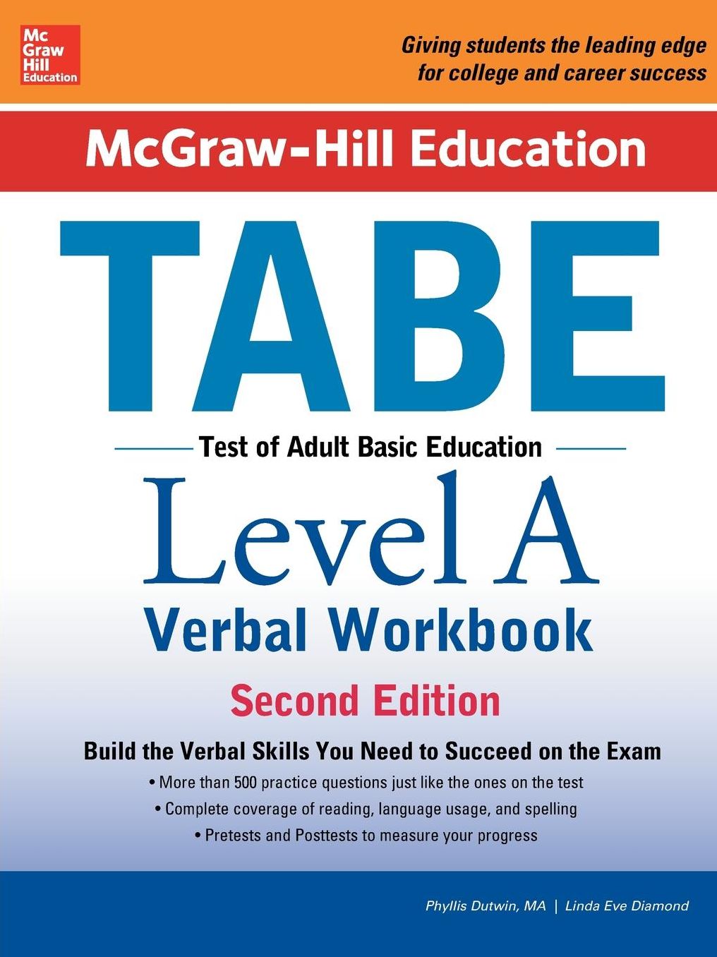 McGraw-Hill Education TABE Level A Verbal Workbook, Second Edition
