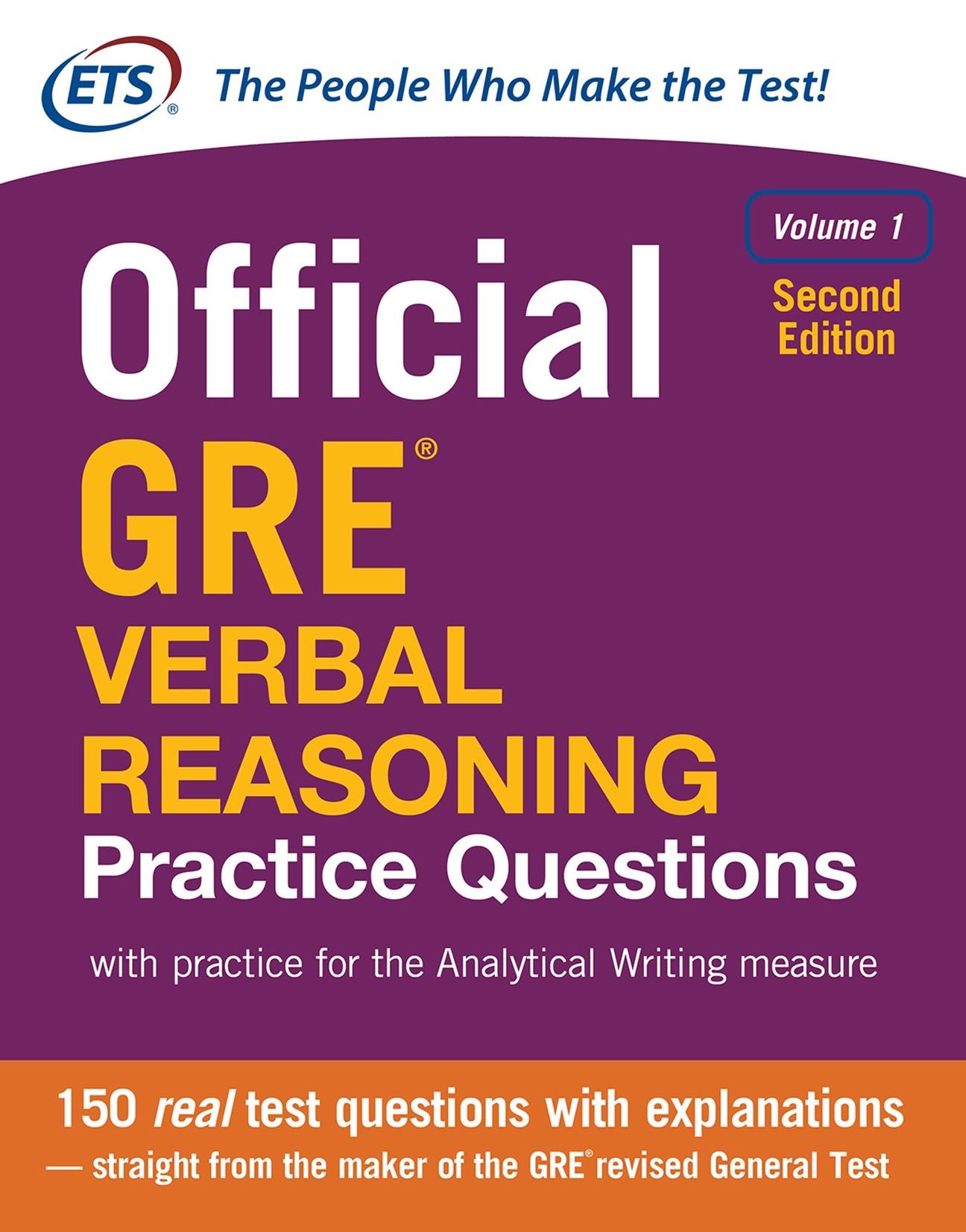 Official GRE Verbal Reasoning Practice Questions, Second Edition, Volume 1
