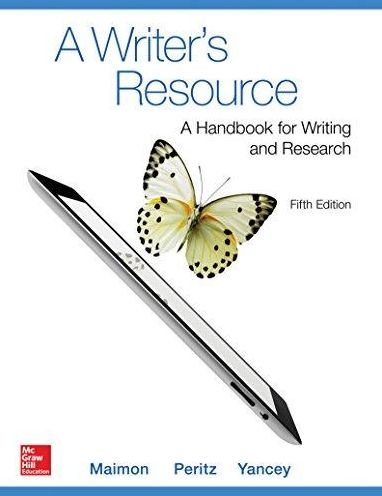 Writer's Resource - With MLA Booklet 2016