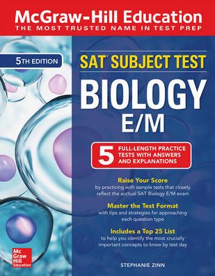 McGraw-Hill Education SAT Subject Test Biology E/M, Fifth Edition