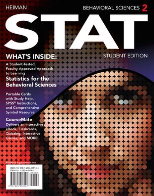 Behavioral Sciences STAT: Student Edition - Text Only